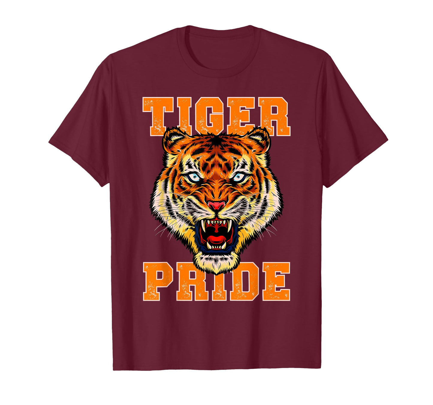 Tiger Pride Tiger Mascot School Sports Team Retro Vintage T-Shirt