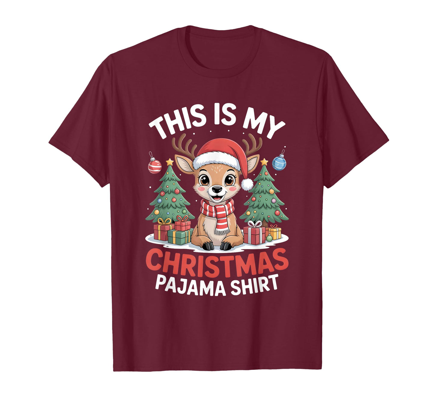Deer This is My Christmas Pajama T-Shirt