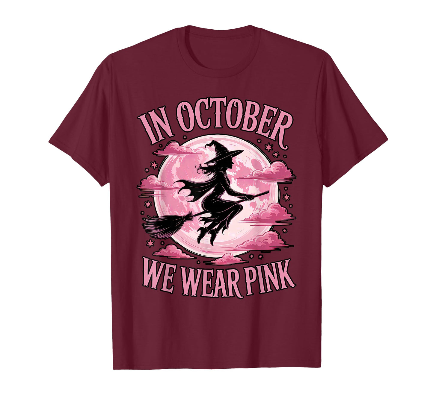 October Witch Pink Moon Breast Cancer Awareness T-Shirt