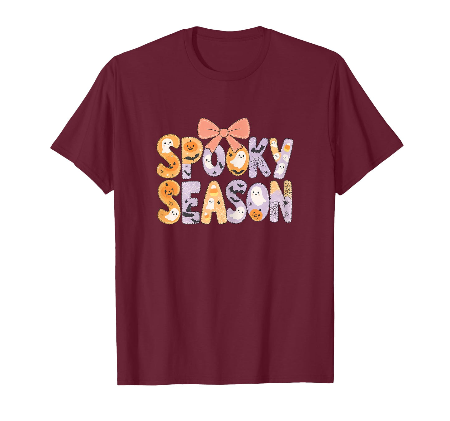 Spooky Season Retro Halloween Ghost Women Toddler Girl T-Shirt