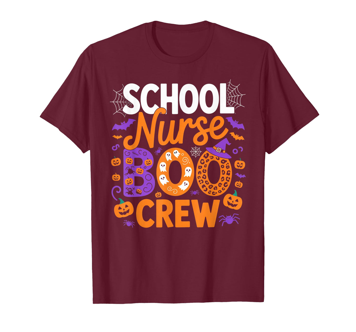 School Nurse Boo Crew Halloween Spooky Outfit for Educators T-Shirt