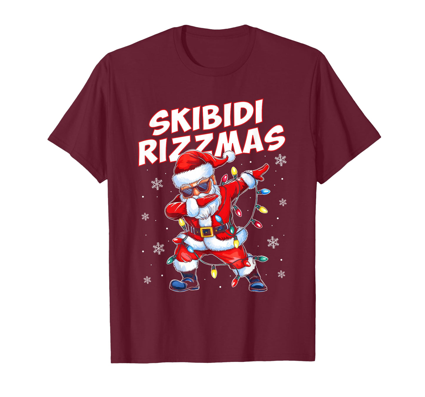 Skibidi Rizzmas Christmas Rizz Santa Claus Charisma Kid Cool T-Shirt