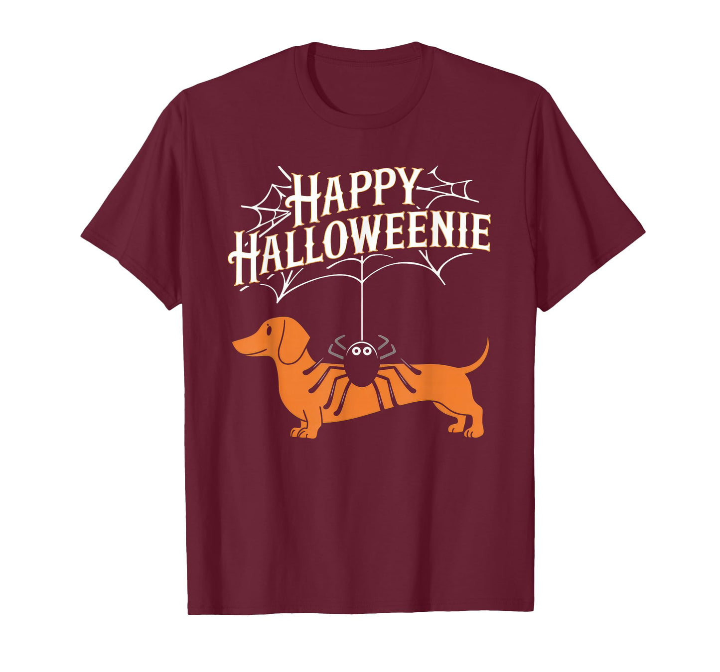 Happy Halloweenie Tshirt Women Men Wiener Monster Party T-Shirt