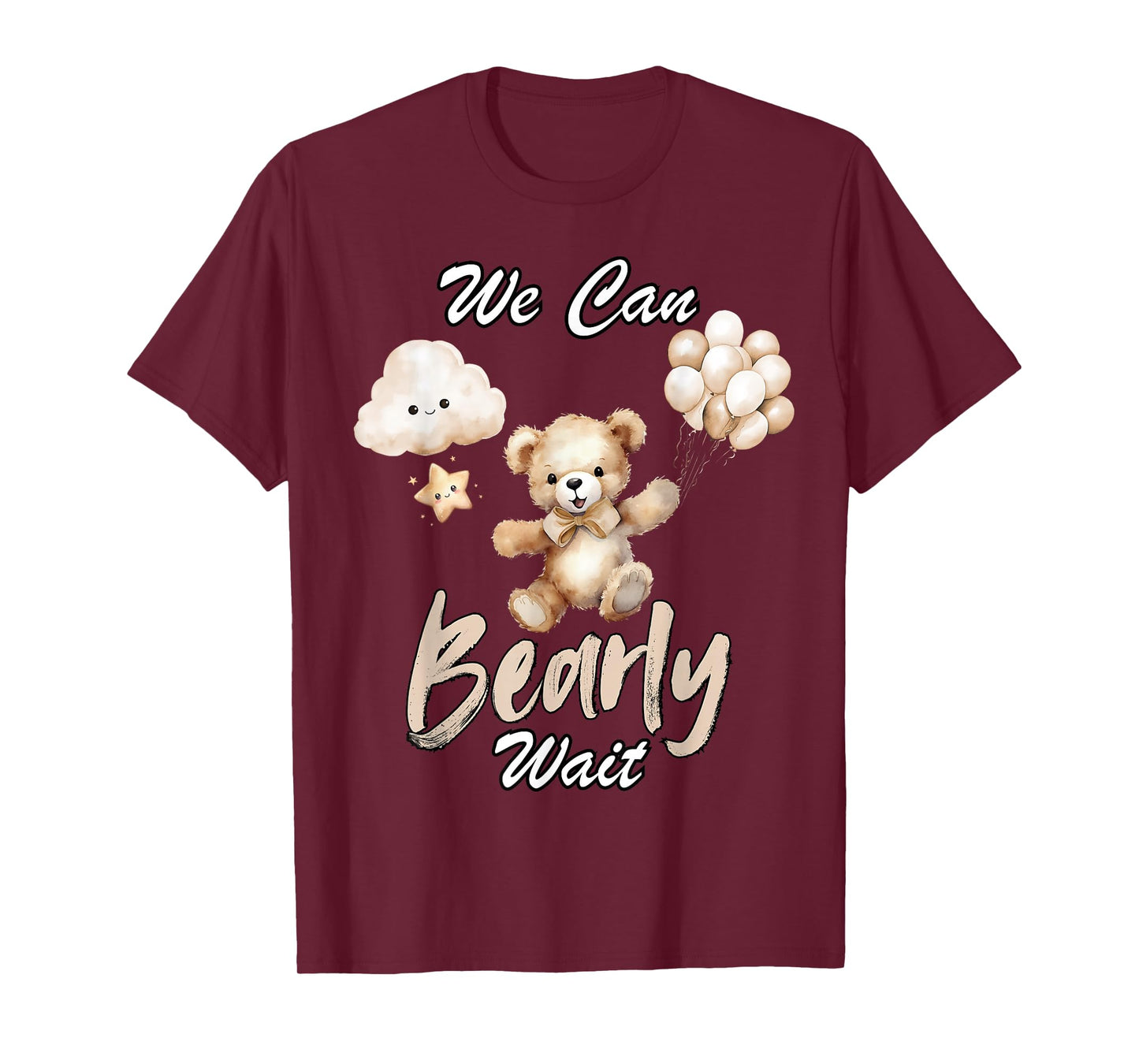 We Can Bearly Wait Gender Neutral Baby Shower Party T-Shirt
