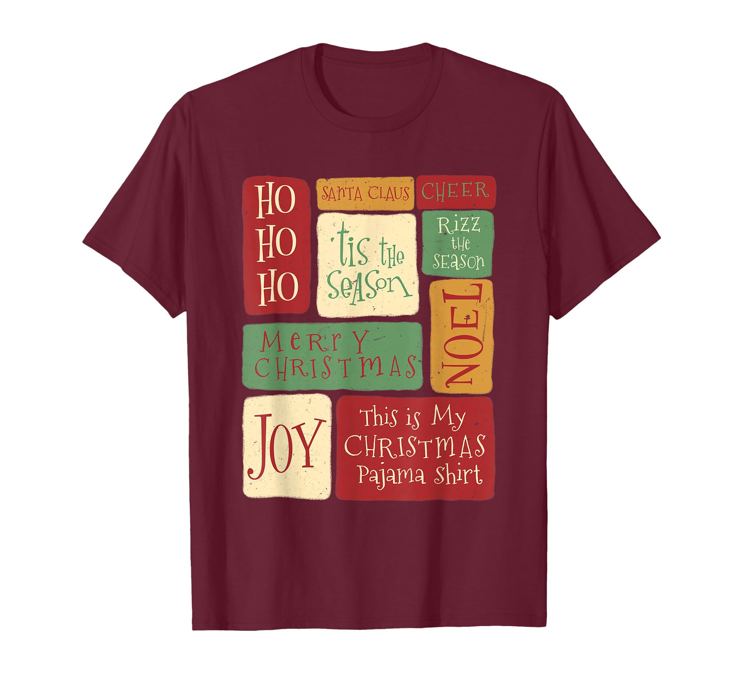 Vintage Xmas Stamps Retro Santa Christmas Holiday T-Shirt