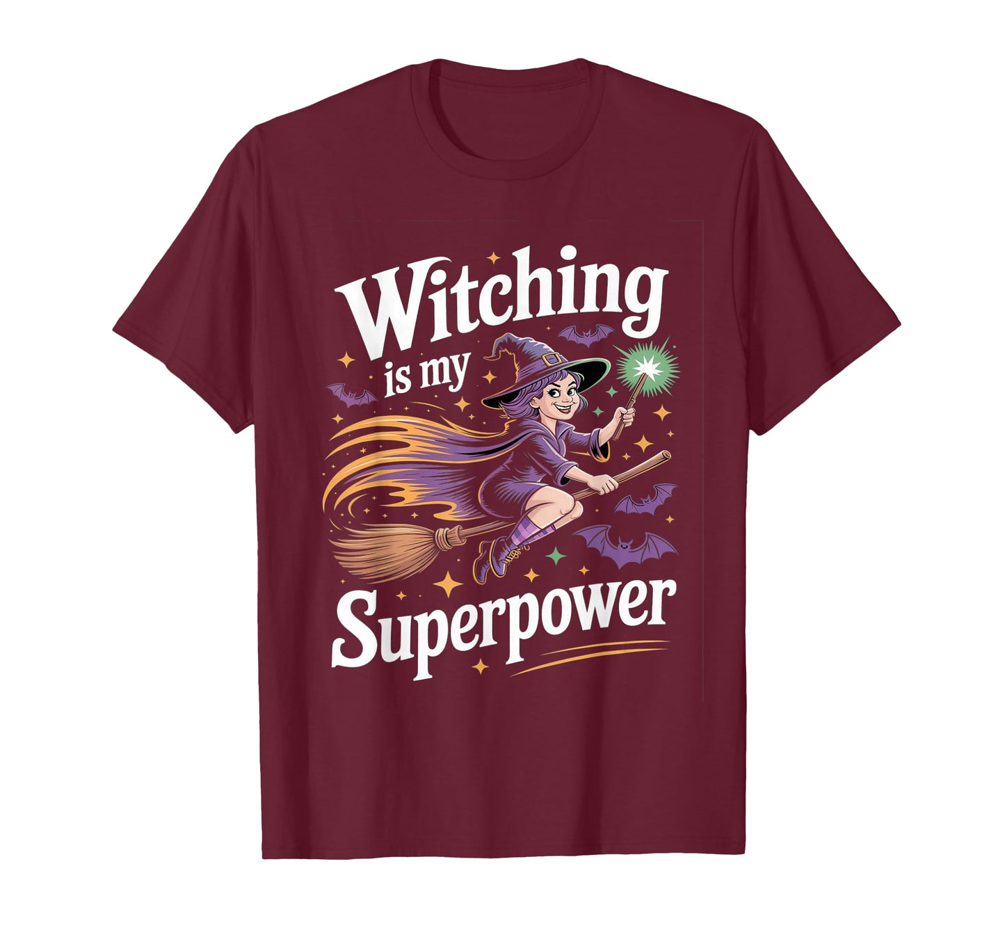 Witching is My Superpower Halloween Costume Women's Design T-Shirt