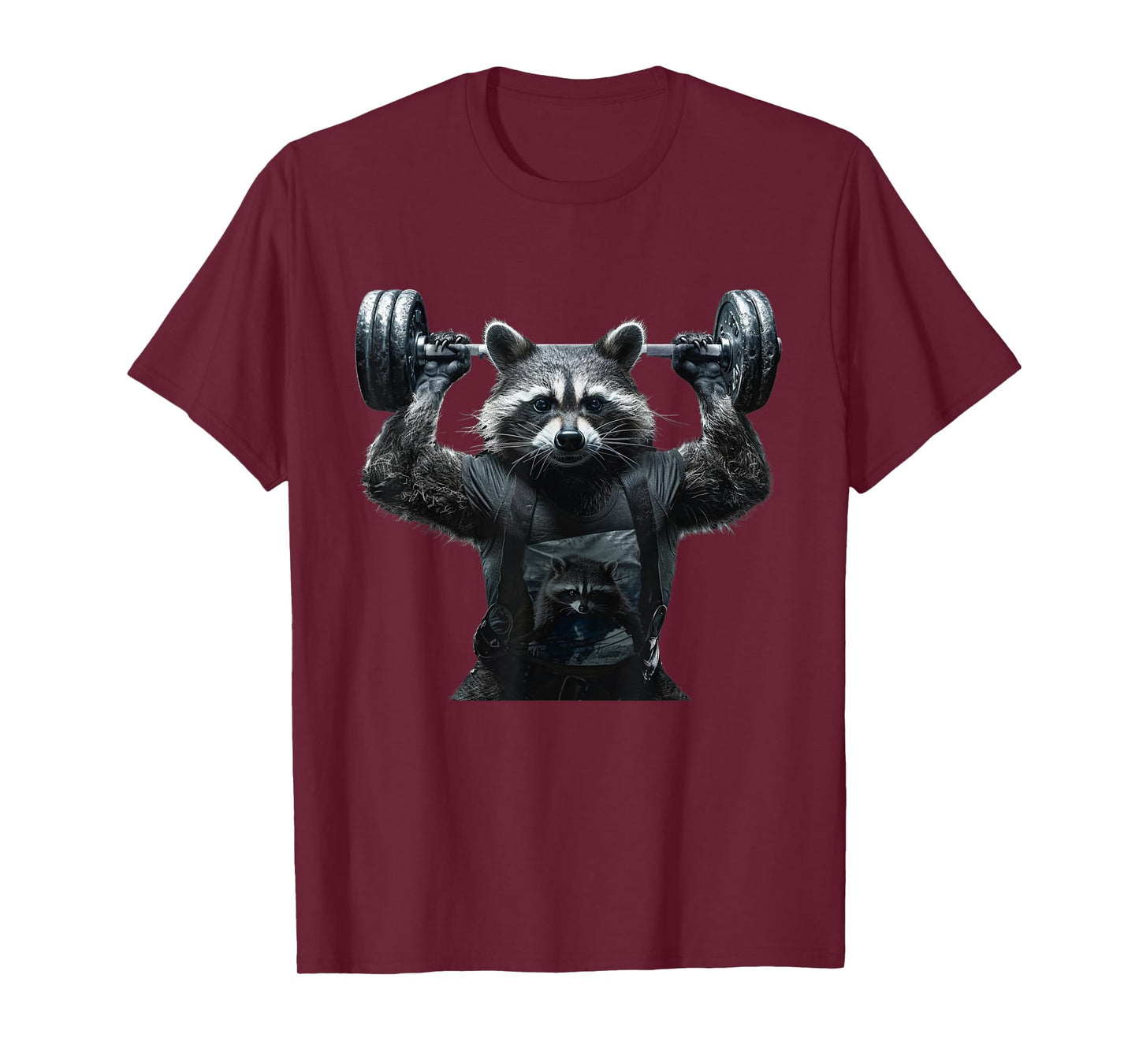 Weightlifting Ripped Raccoon T-Shirt