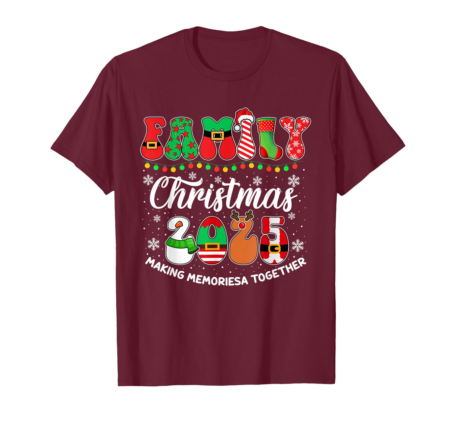 Family Christmas 2025 Matching Outfit Xmas Men Women Kids T-Shirt