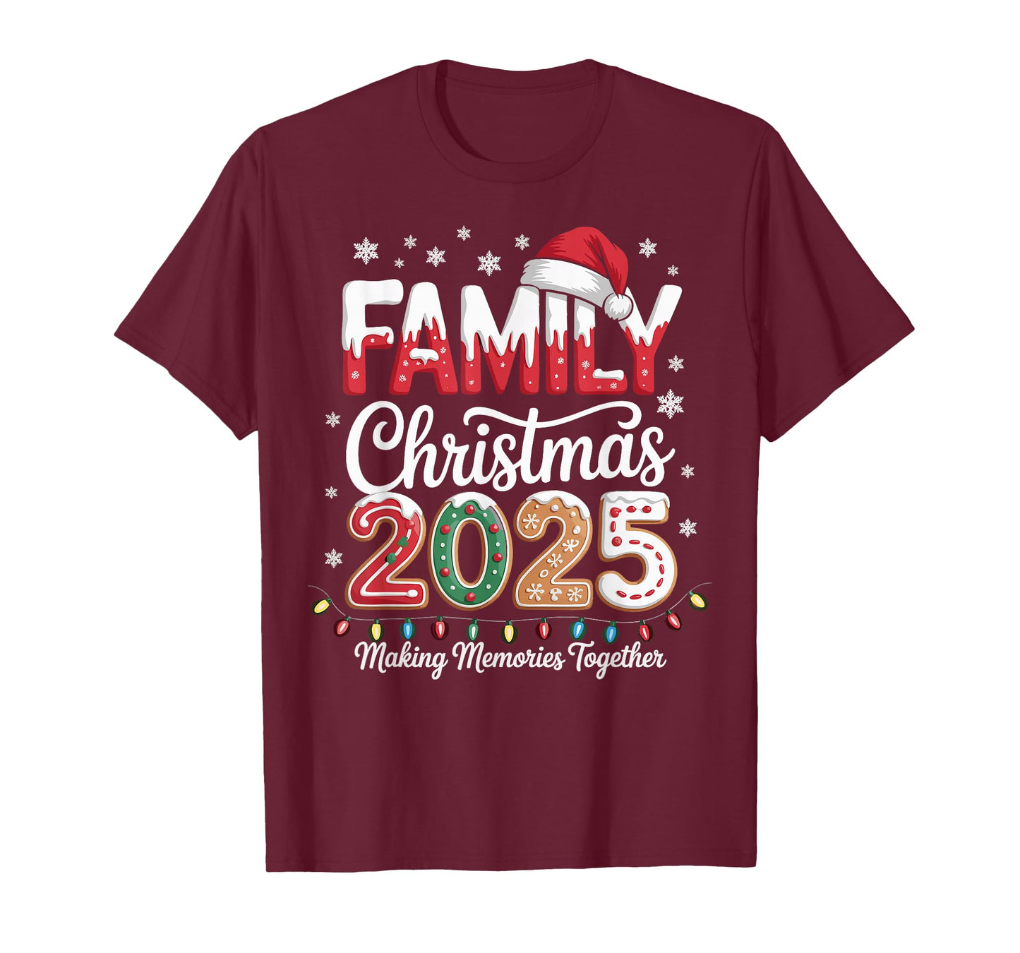 Family Christmas 2025 Funny Matching Outfit Xmas Squad Santa T-Shirt