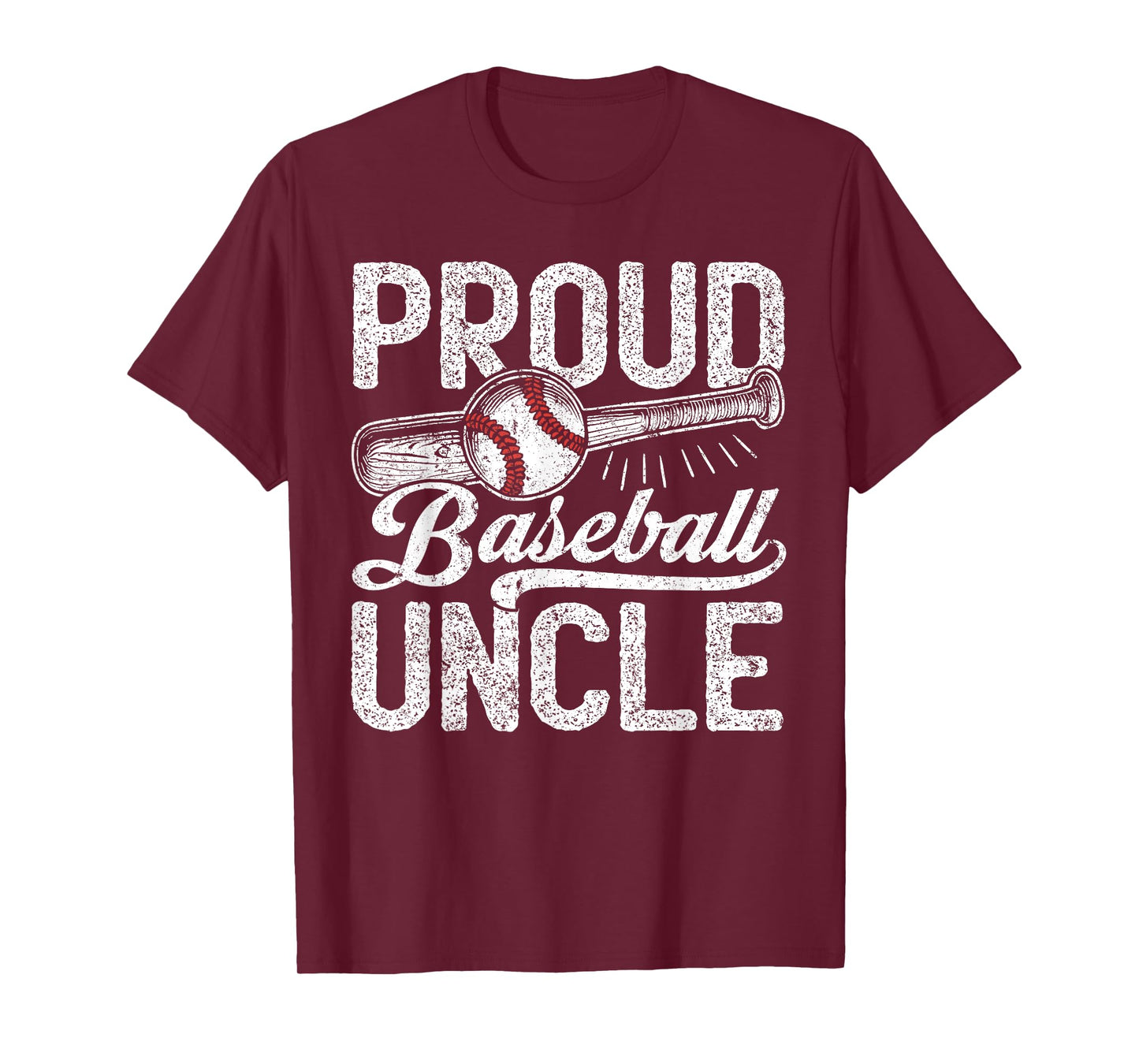 Uncle Baseball Men, Vintage Proud Baseball Uncle T-Shirt