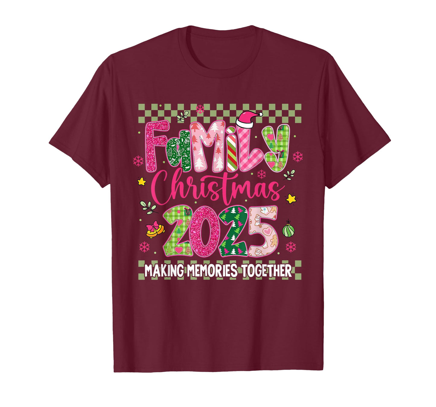 Family Christmas 2025 Making Memories Together Xmas Matching T-Shirt