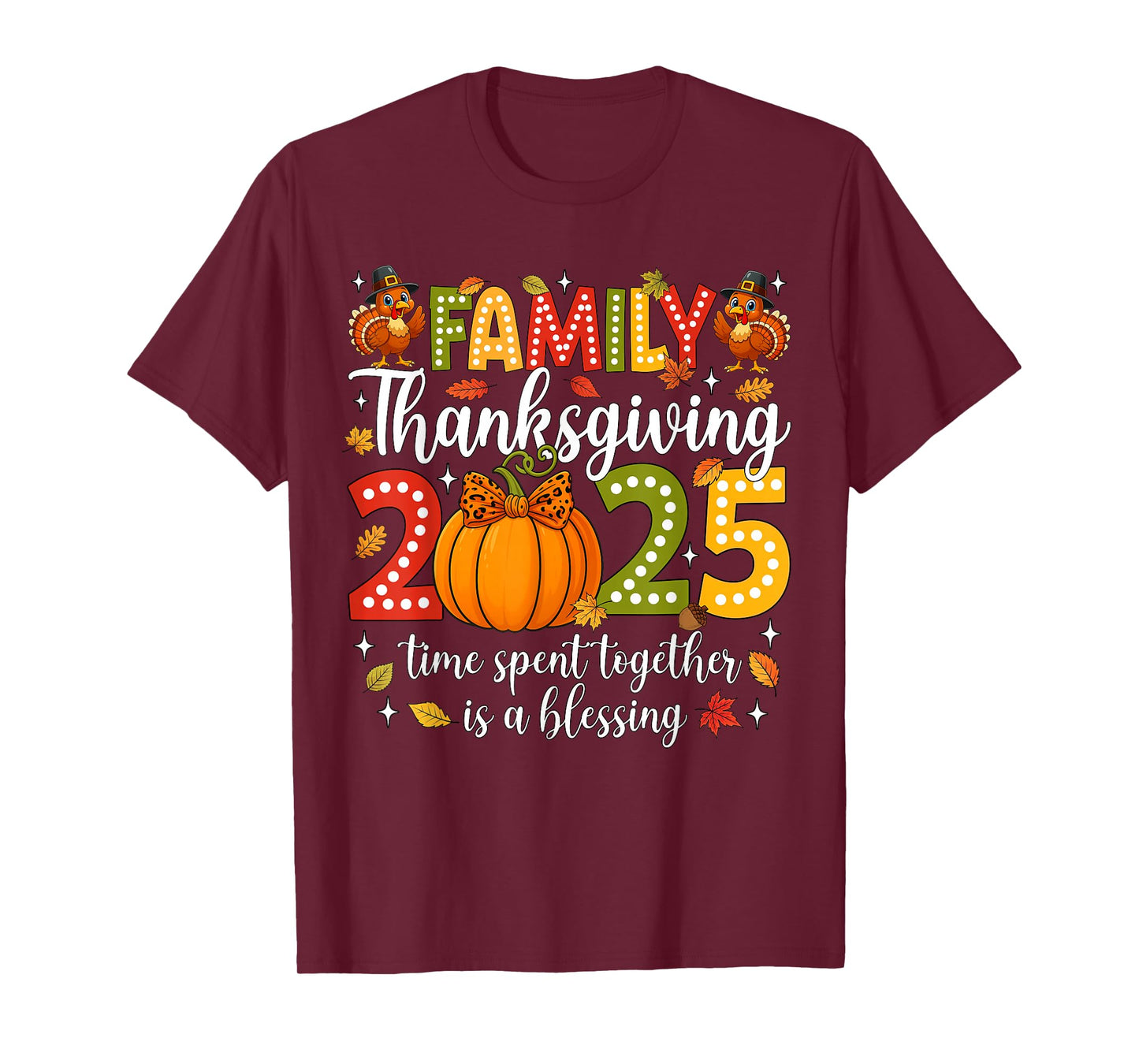 Family Thanksgiving 2025 Thanksgiving Crew Turkey Matching T-Shirt