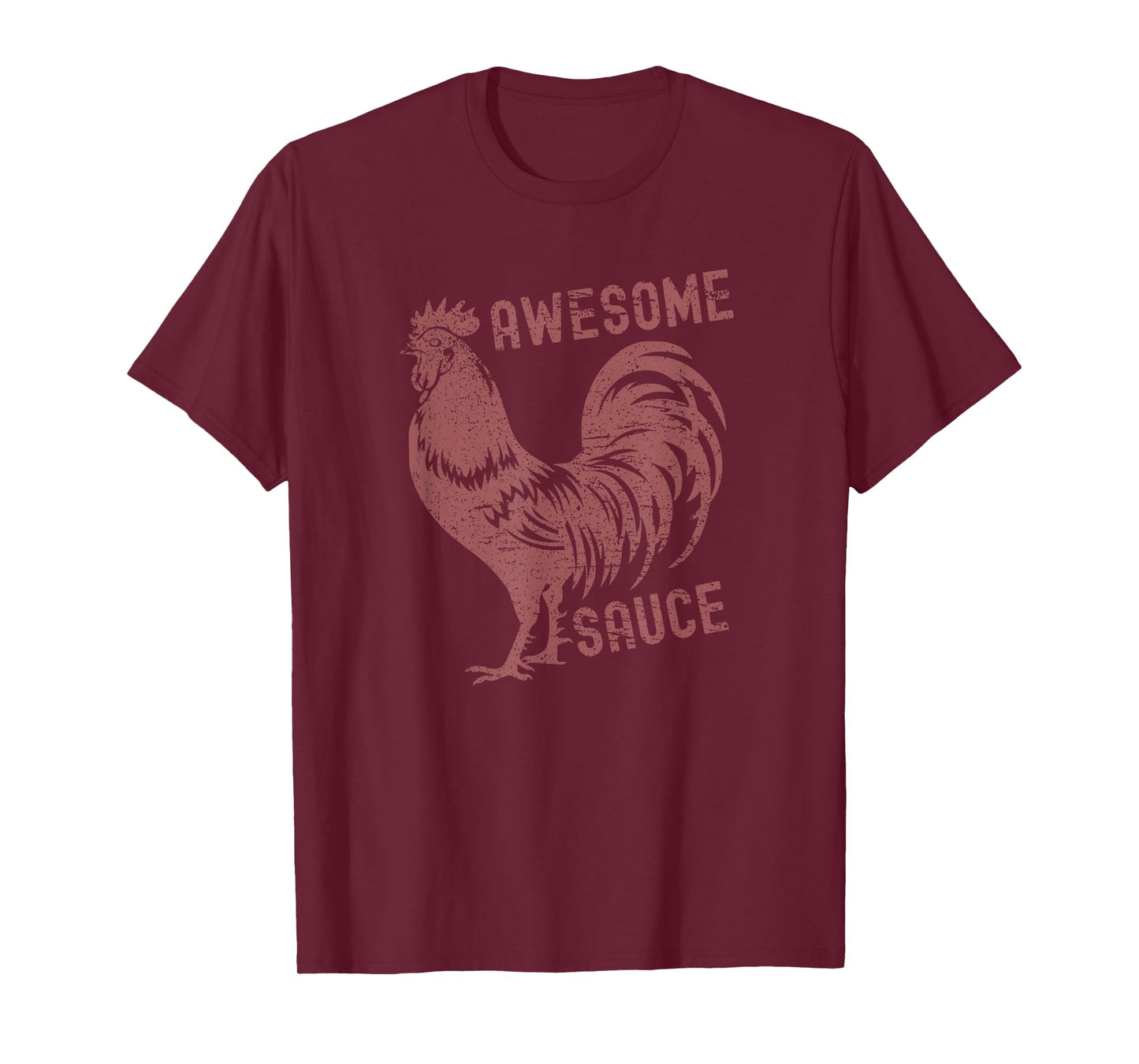 Funny Pets Awesome Sauce with Picture of Rooster T-Shirt