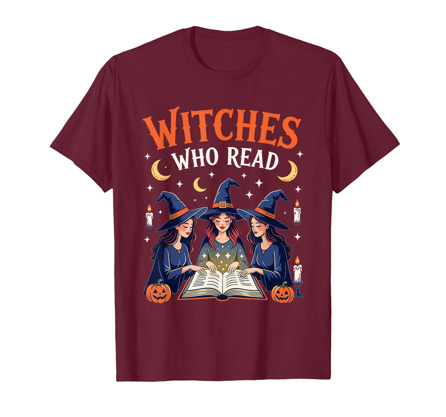 Witches Who Read Halloween Book Club T-Shirt