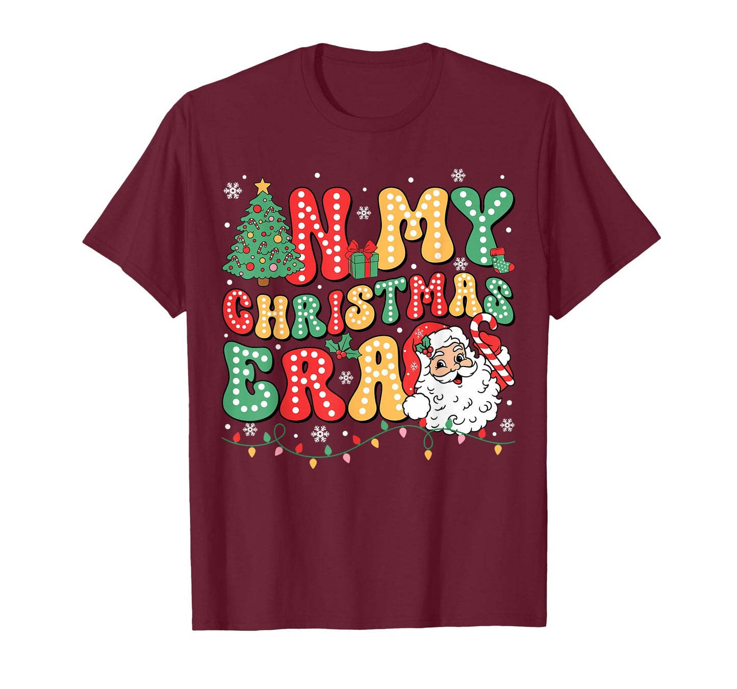 in My Christmas Era Santa Claus Xmas 2025 Matching Family T-Shirt
