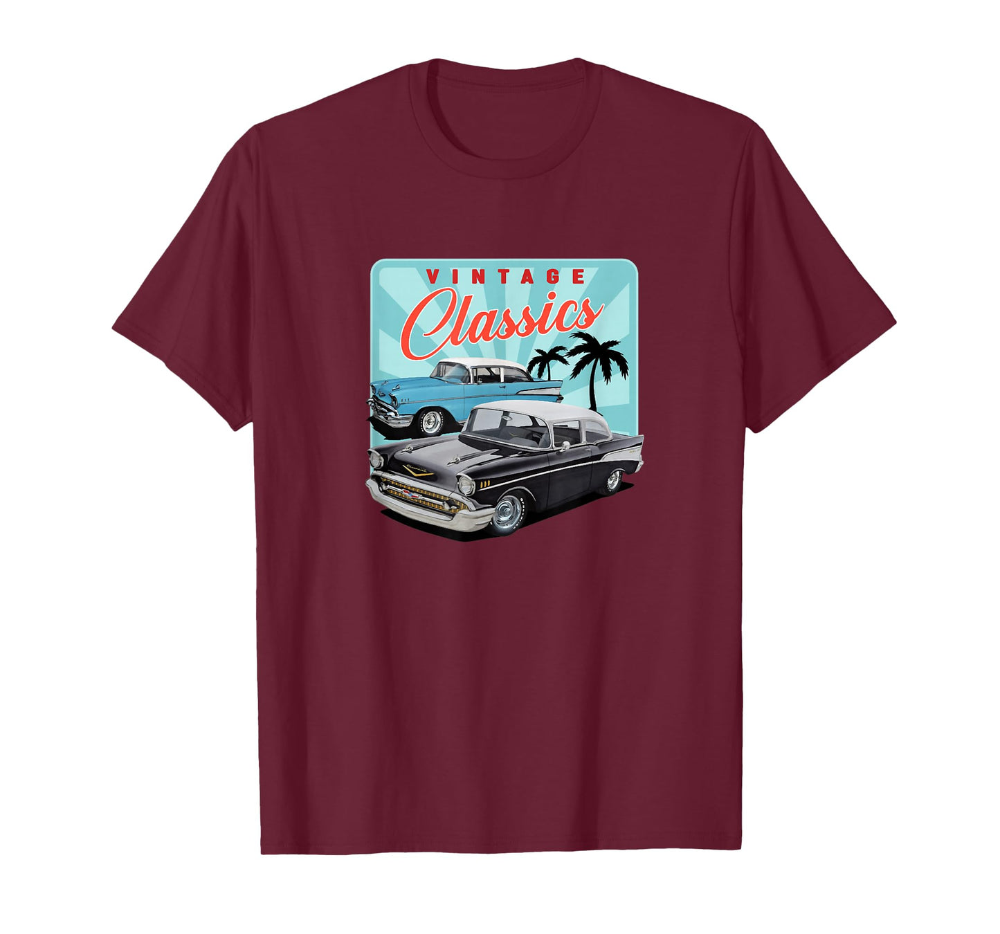 55 56 57 Chevys Truck bel air vintage cars T-Shirt