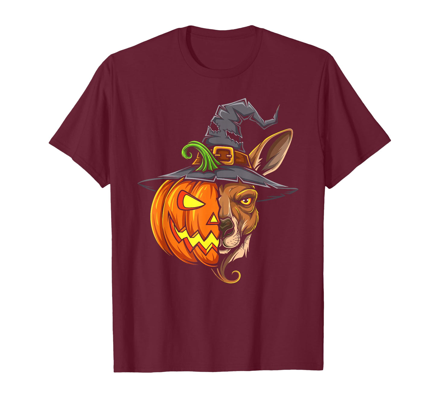 Kangaroo Pumpkin Jack O Lantern Halloween Kids Mens Womens T-Shirt