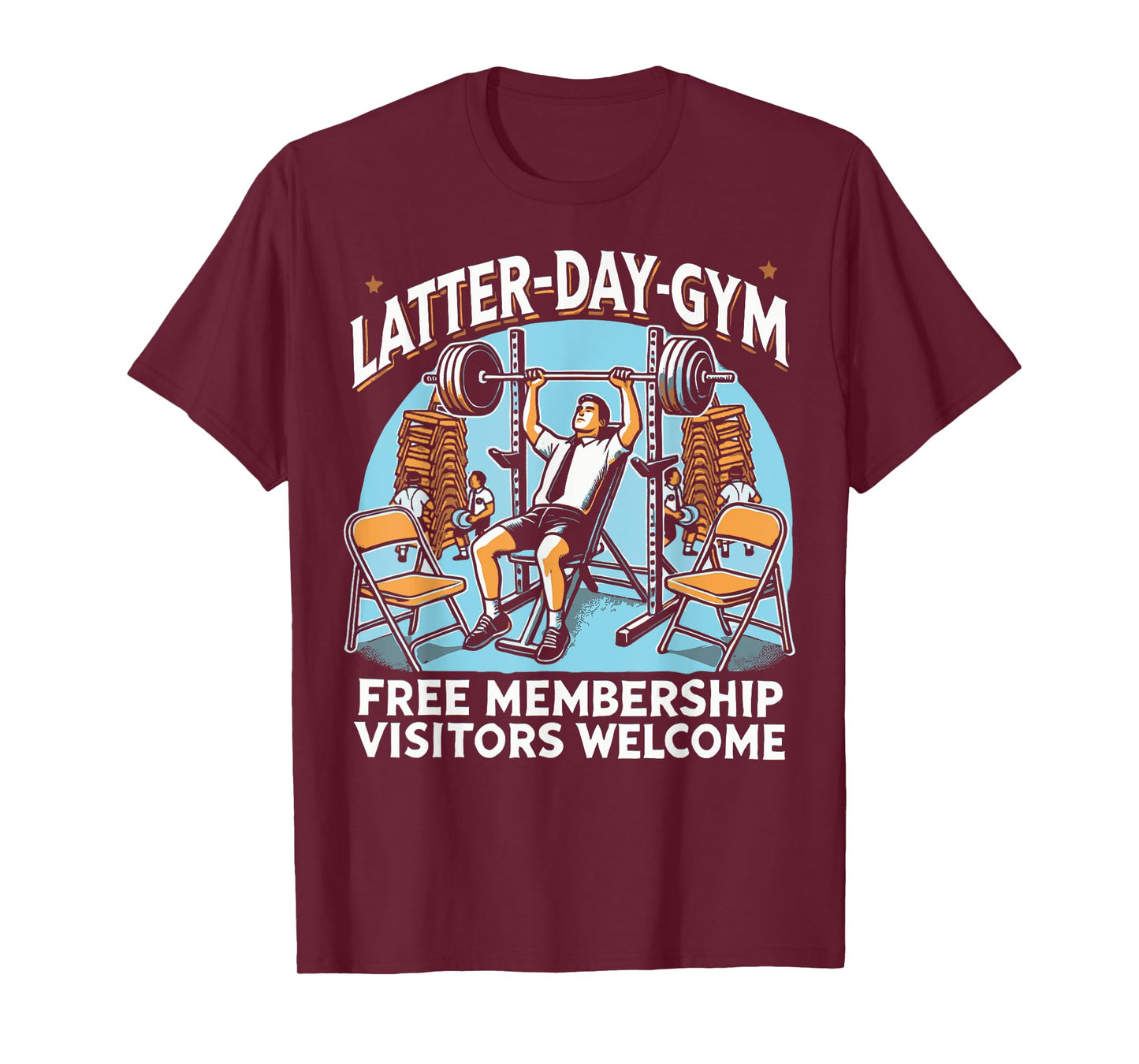 Latter-Day Gym Missionary LDS Church Funny Mormon T-Shirt