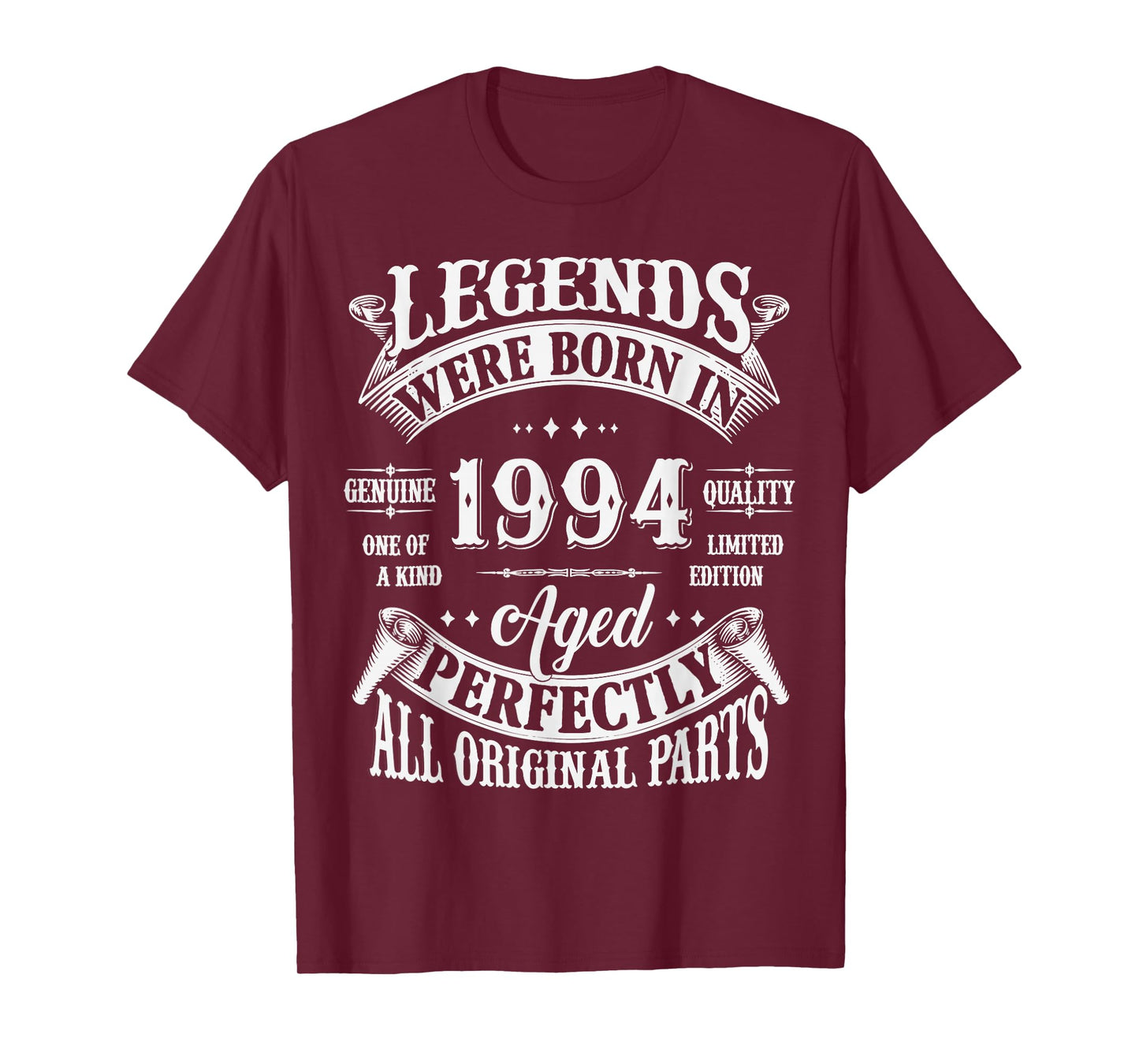 31st Birthday Tee 31 Years Old Vintage Legends Born In 1994 T-Shirt