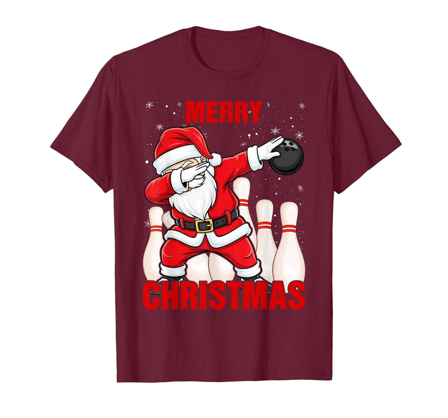 Bowling Santa Claus Christmas T-Shirt