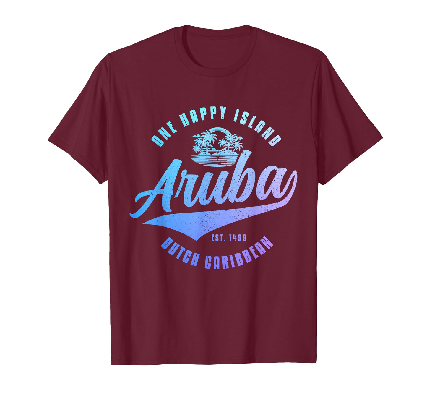 Aruba Happy Island Craibbean Souvenir Pride Vintage T-Shirt