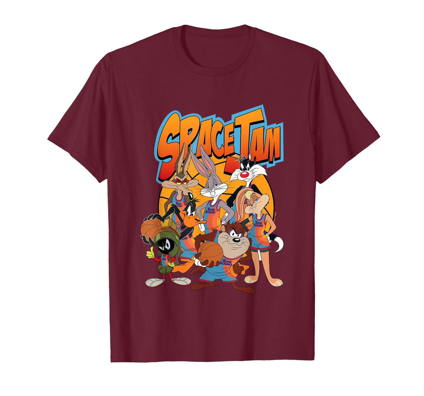 Space Jam: A New Legacy Tune Squad Retro Group Shot Logo T-Shirt