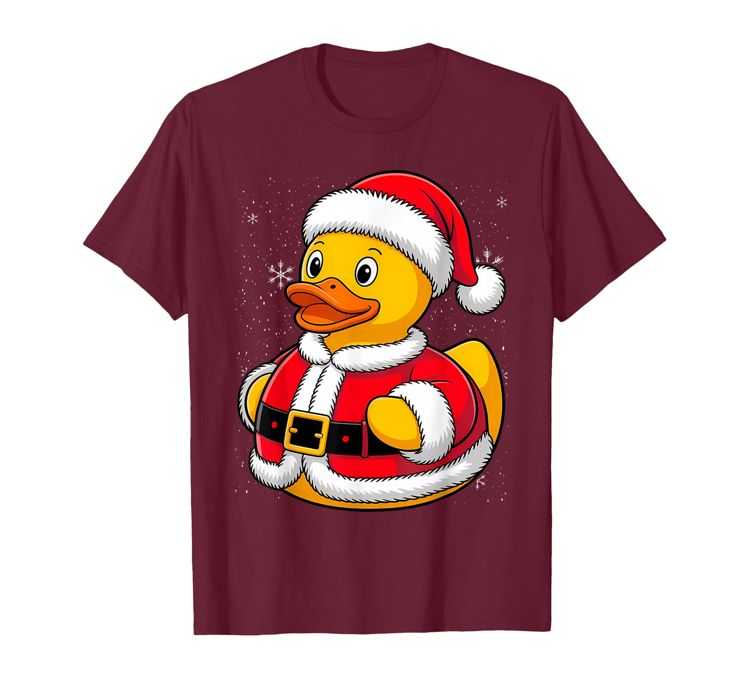 Rubber Duck Lover Christmas Santa Hat Funny Ducky T-Shirt