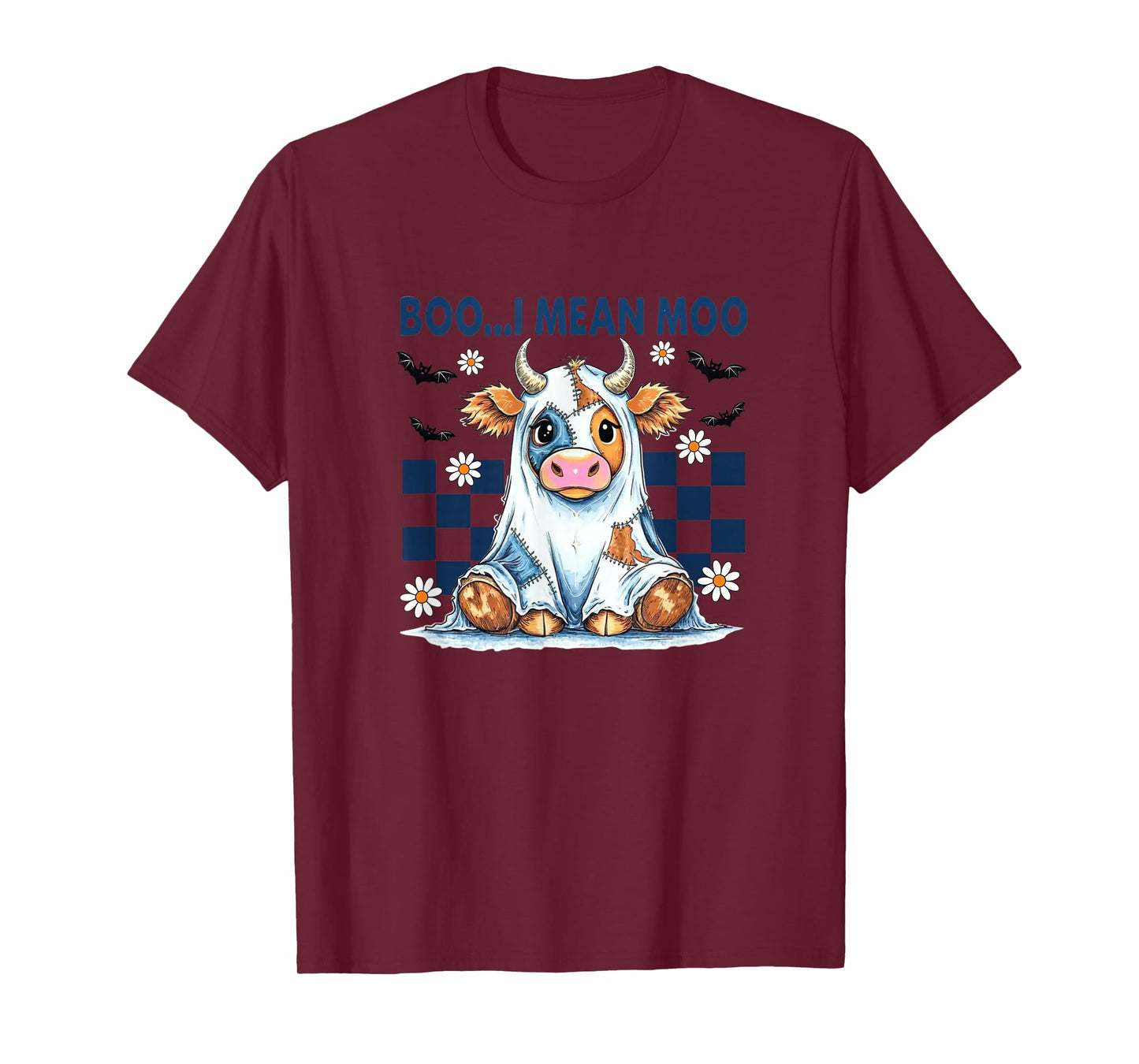 Amazing Spooky Creepy Halloween Boo I Mean moo T-Shirt