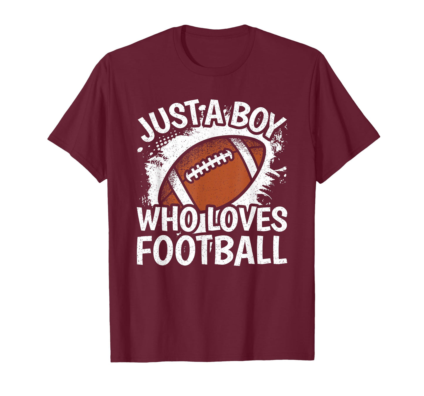 Just A Boy Who Loves Football American Football Boys Kids T-Shirt