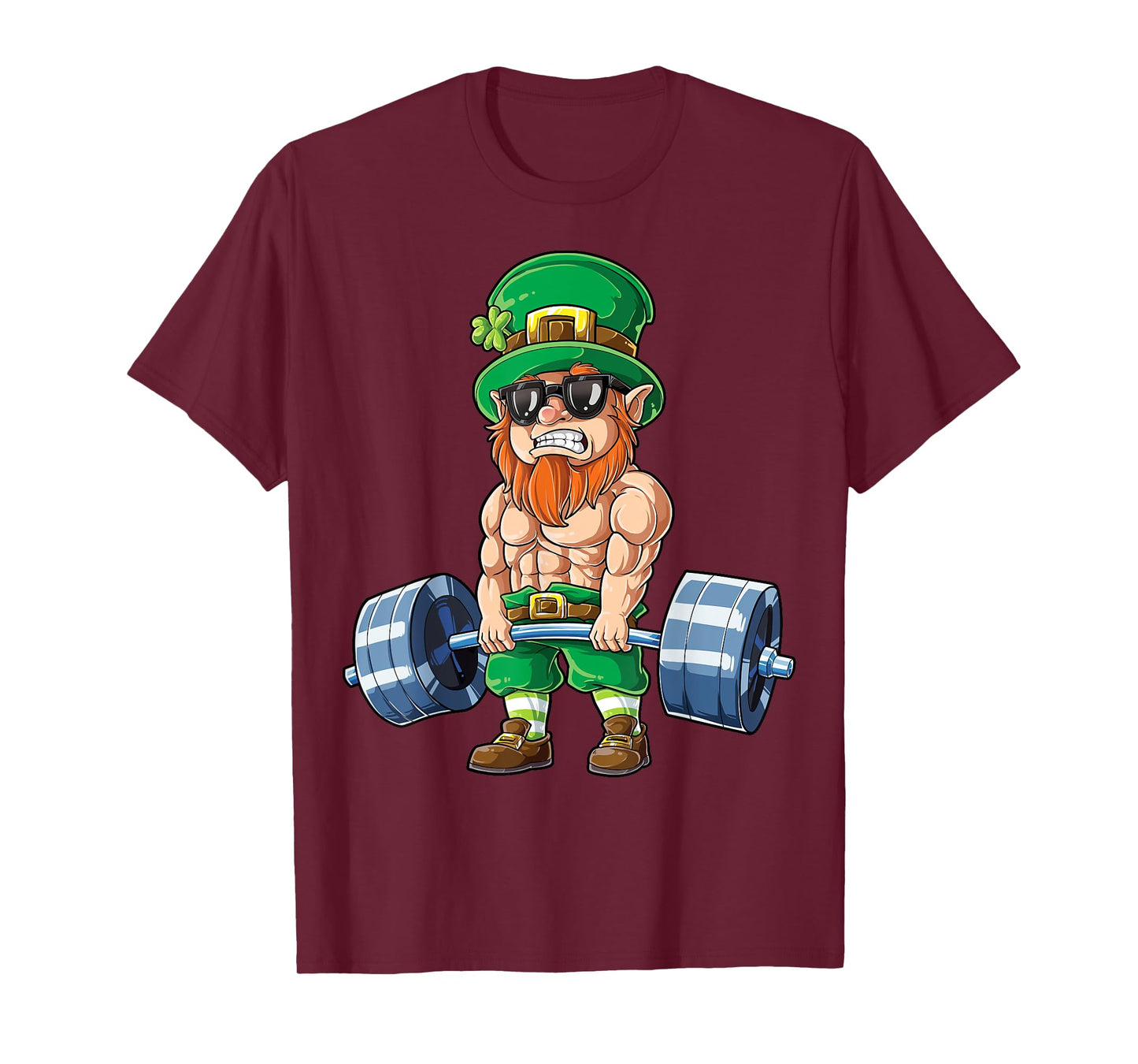 Leprechaun St Patrick's Day Weightlifting Deadlift Fitness T-Shirt