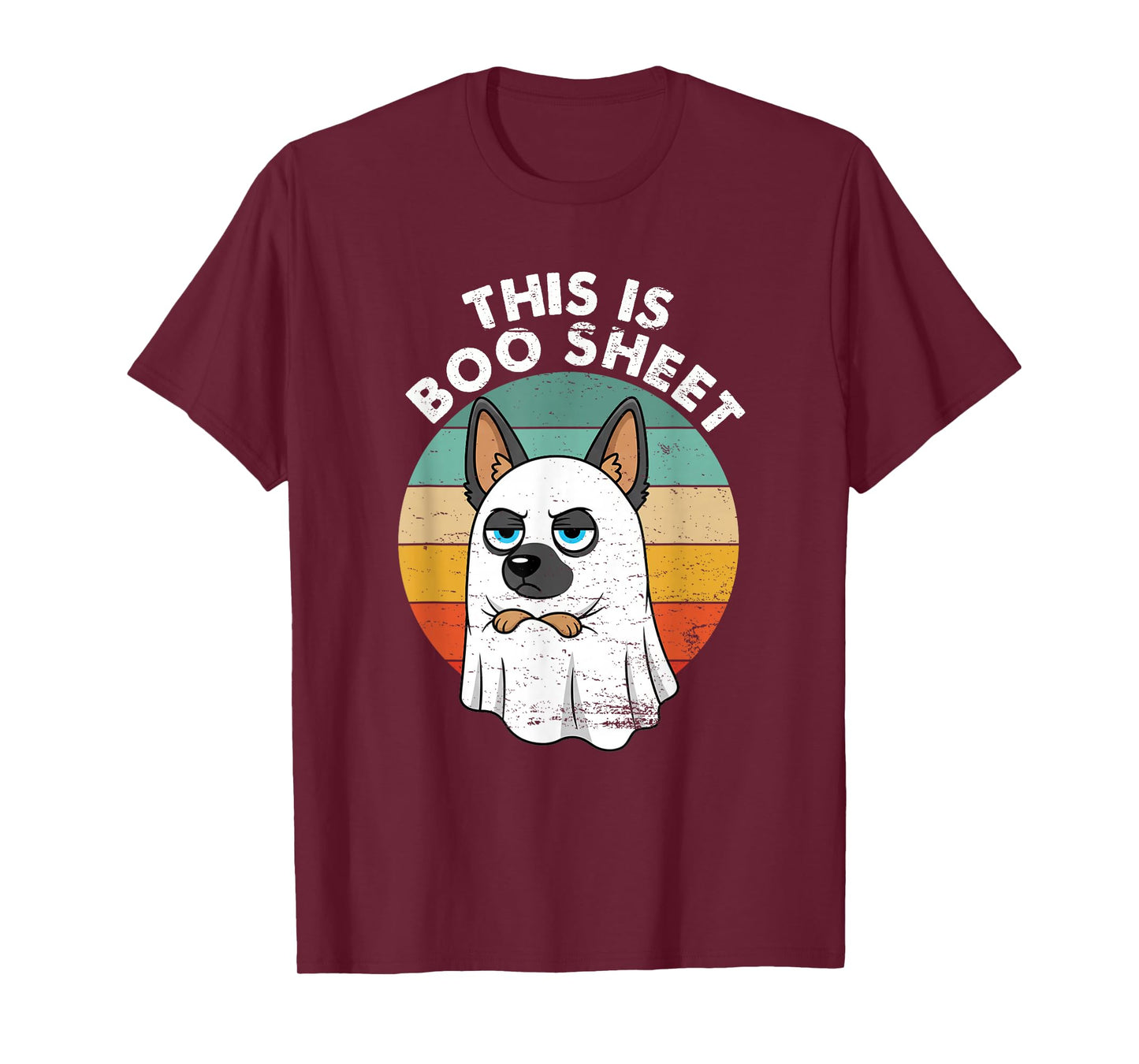 This is Boo Sheet German Shepherd Dog Retro Funny Dog T-Shirt