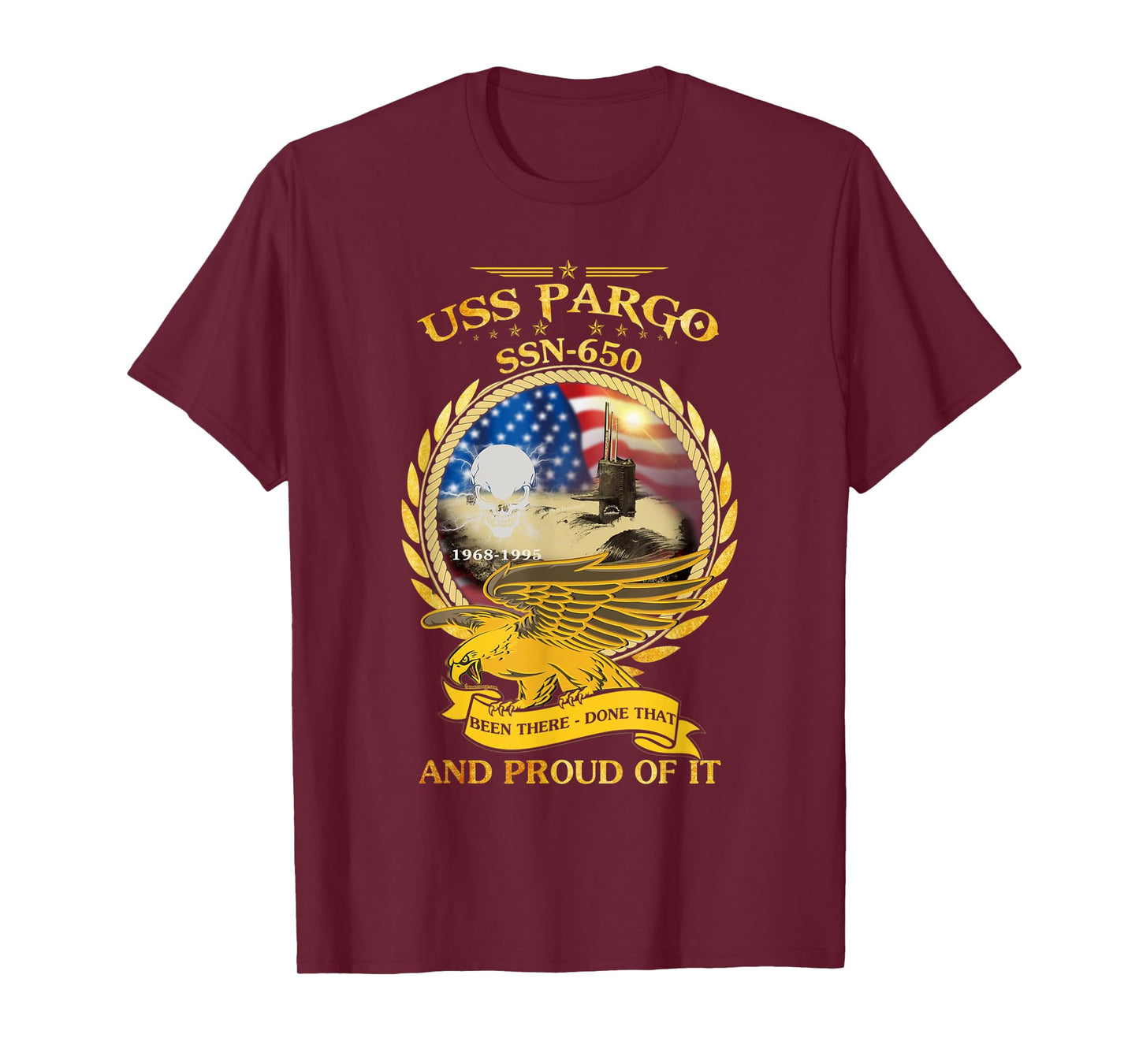 USS Pargo (SSN-650) 1968-1995 T-Shirt