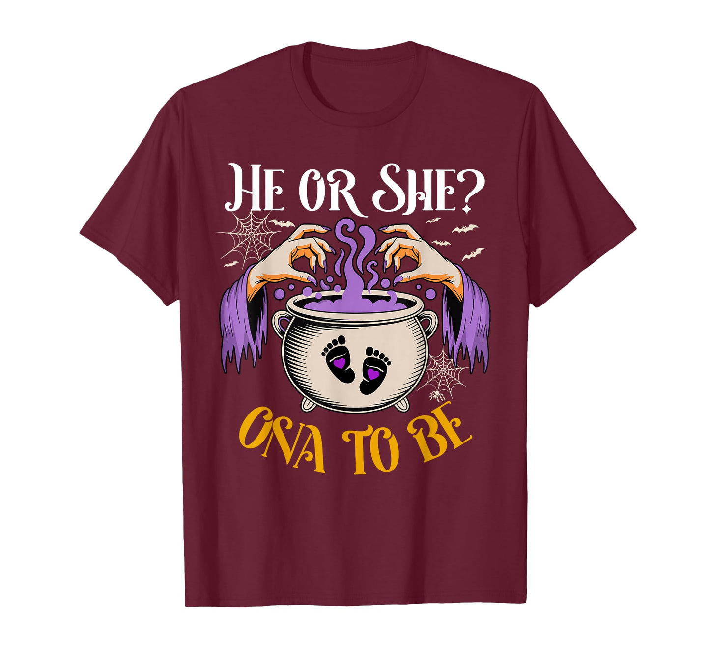 He Or She Ona to Be Baby Reveal Halloween Costume T-Shirt