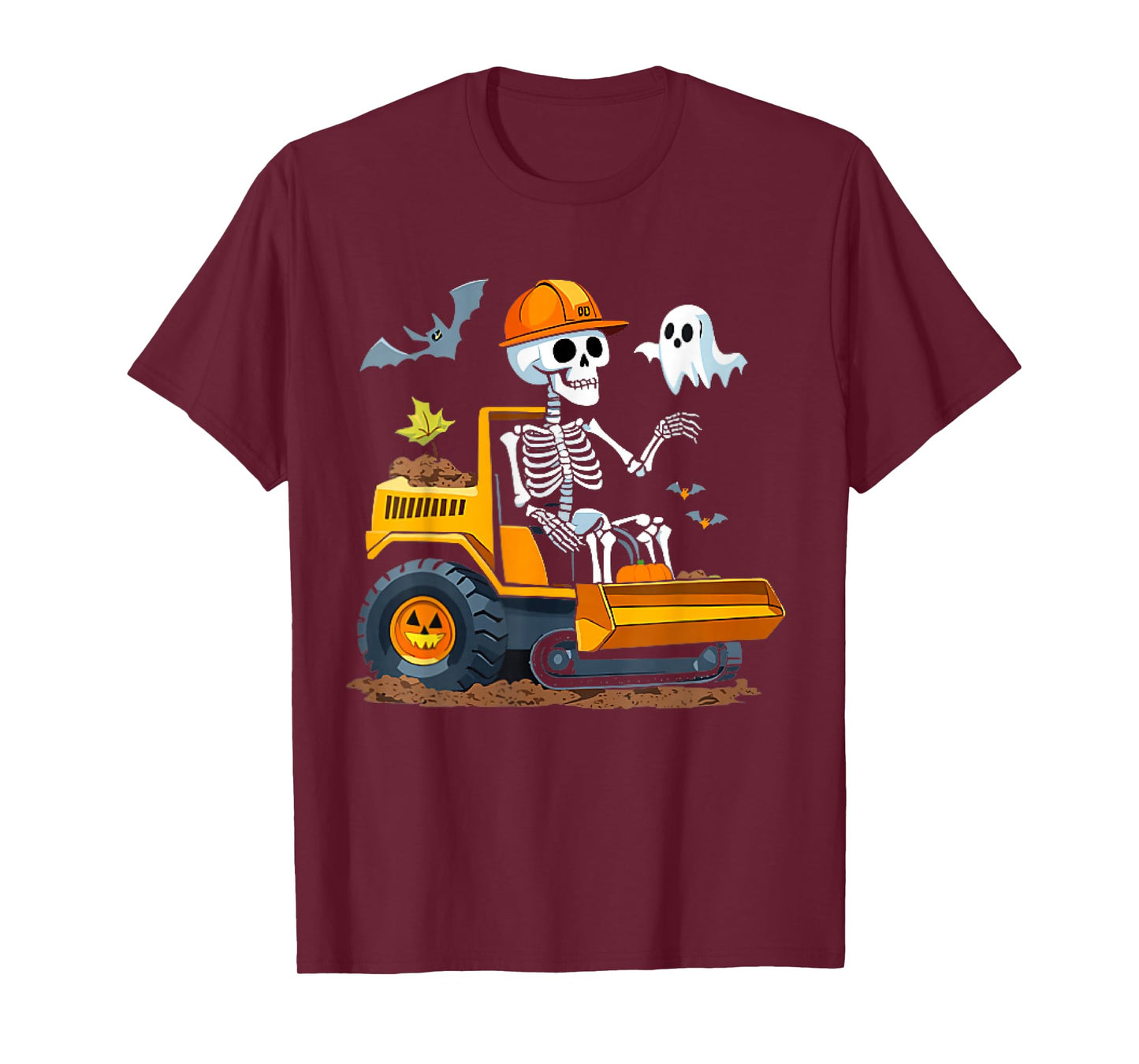 Spooky Construction Trucks Halloween Toddler Boys T-Shirt