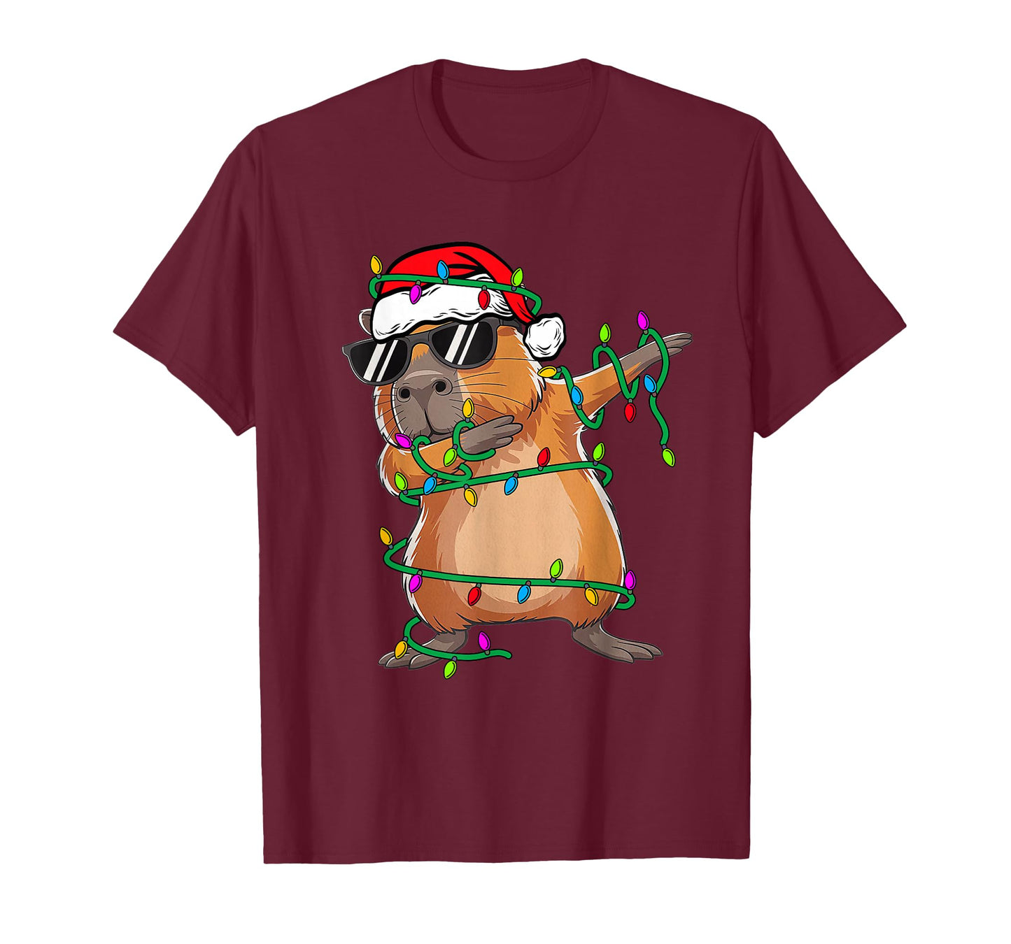 Cute Dabbing Capybara Animal Boys Men Toddler Kids Christmas T-Shirt