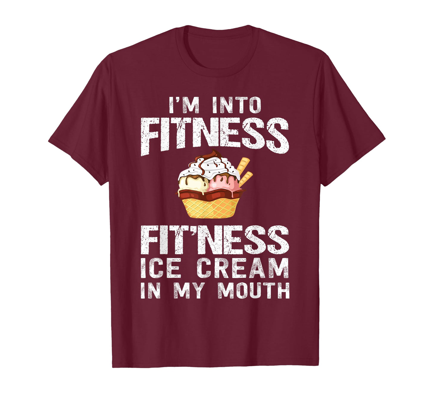 Ice Cream Lover Funny Fitness Bodybuilding Workout Gym T-Shirt for Men Women