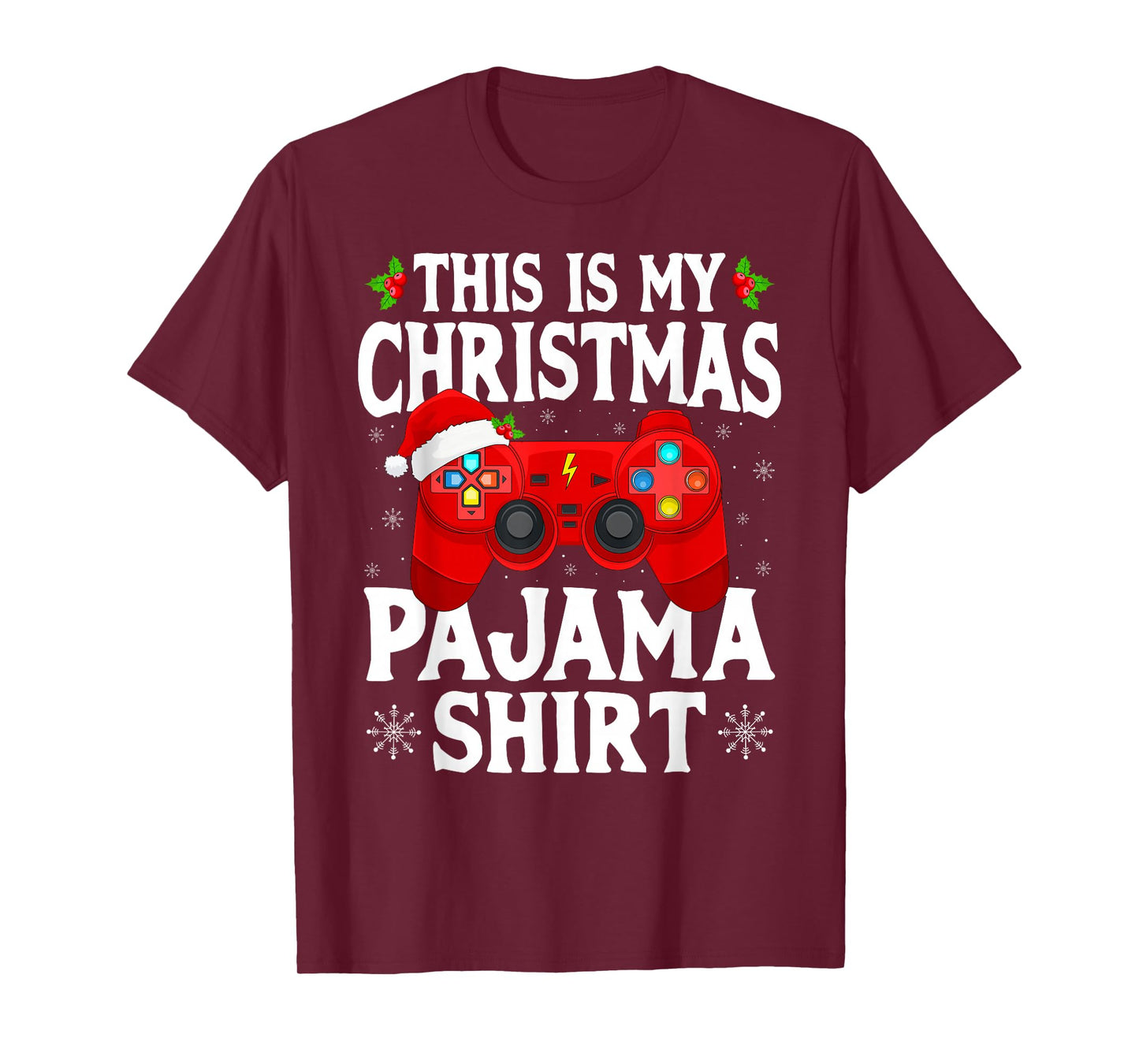 This is My Christmas Pajamas Video Game Gamer Boys Gaming T-Shirt