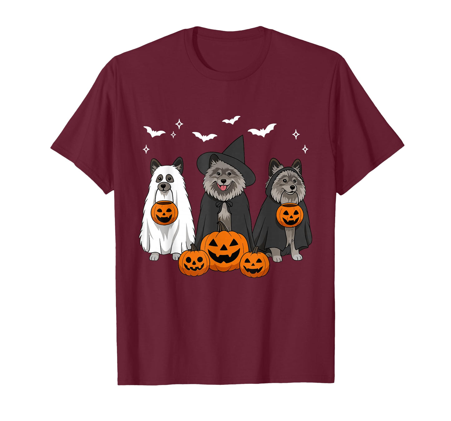 Trick Or Treat Keeshond Halloween Witch Keeshond Dog Mom T-Shirt