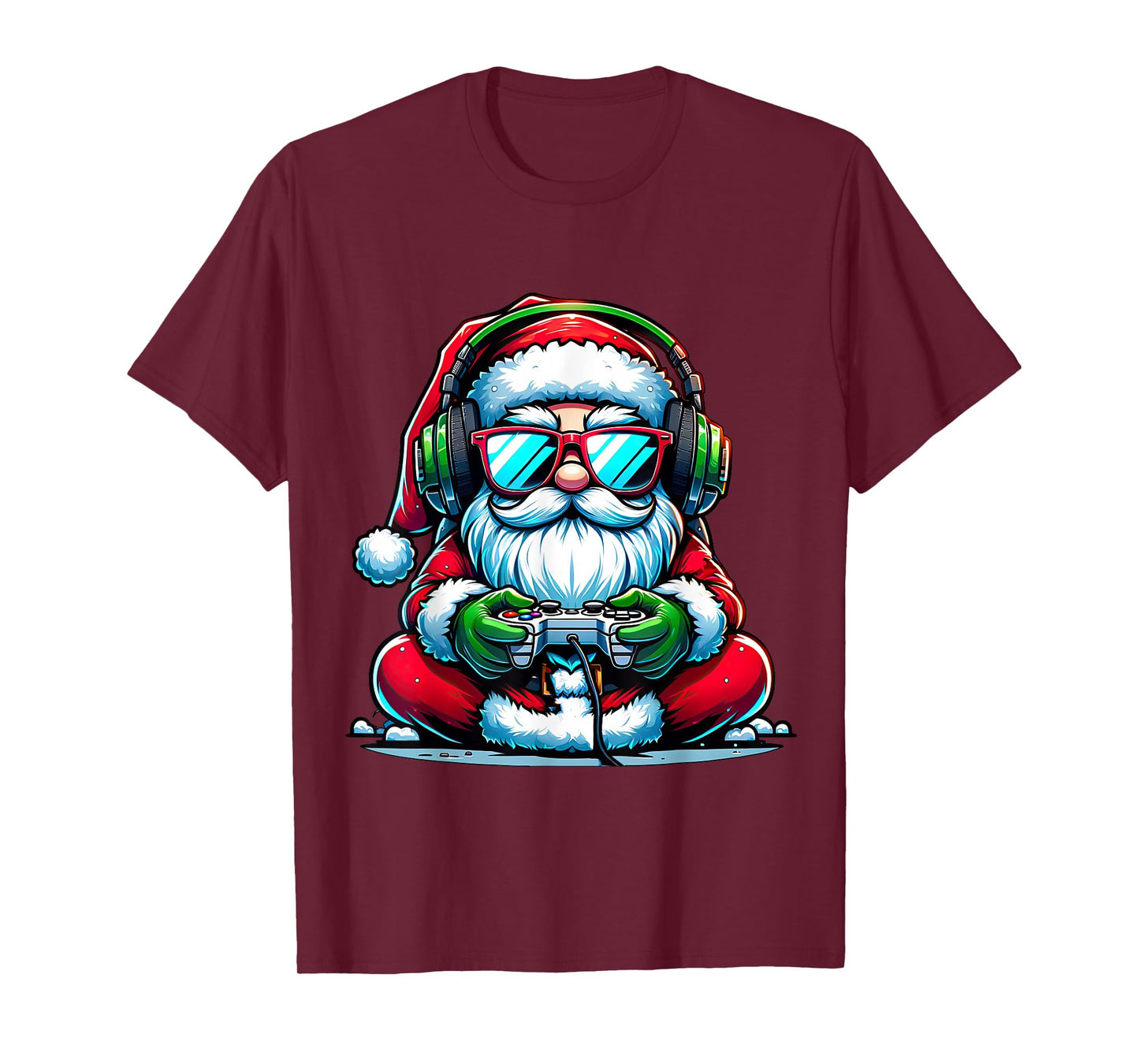 Christmas Gamer Boys Video Game Santa Xmas T-Shirt