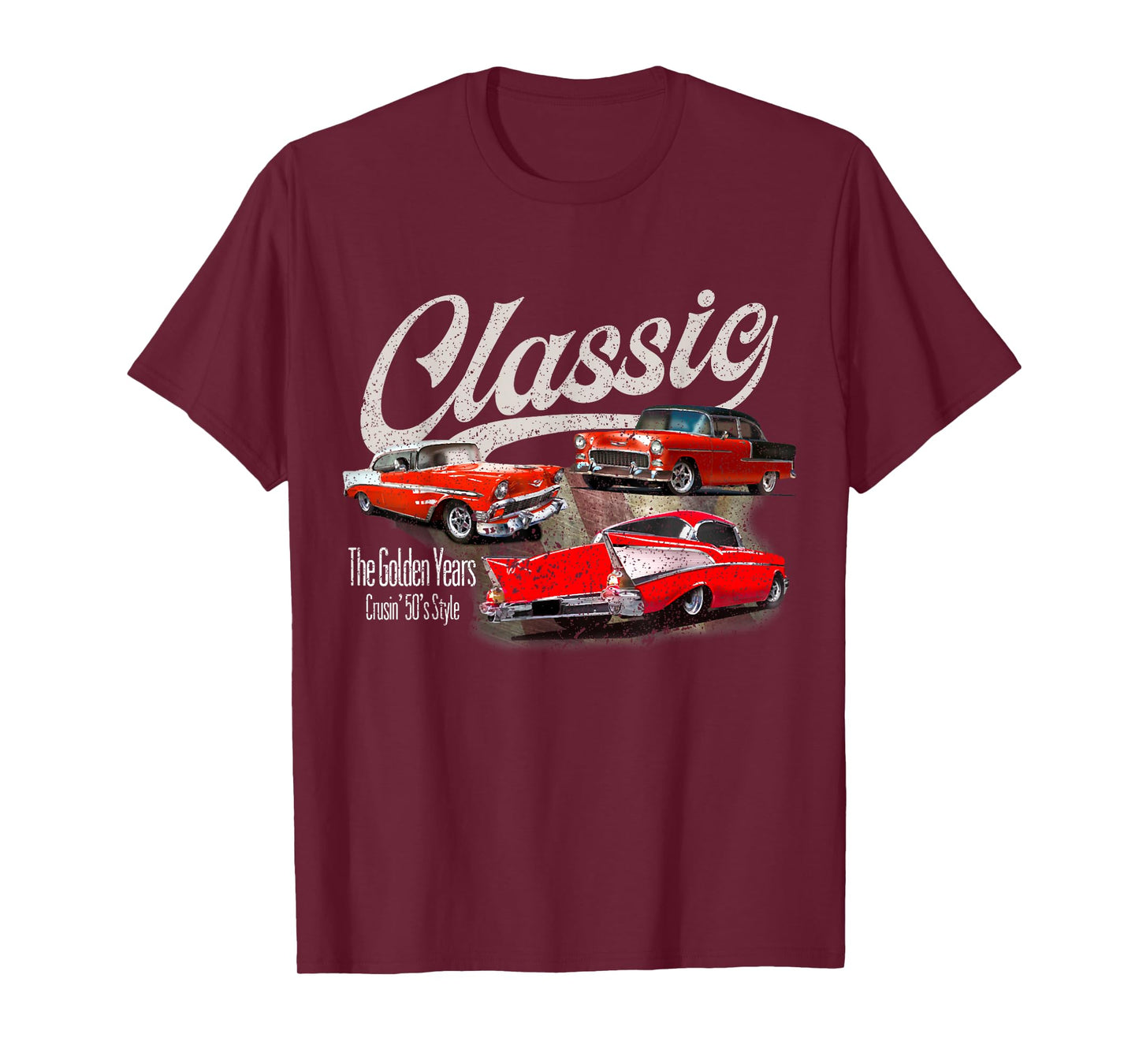 55 56 57 Chevys Bel air Truck TriFive vintage cars T-Shirt
