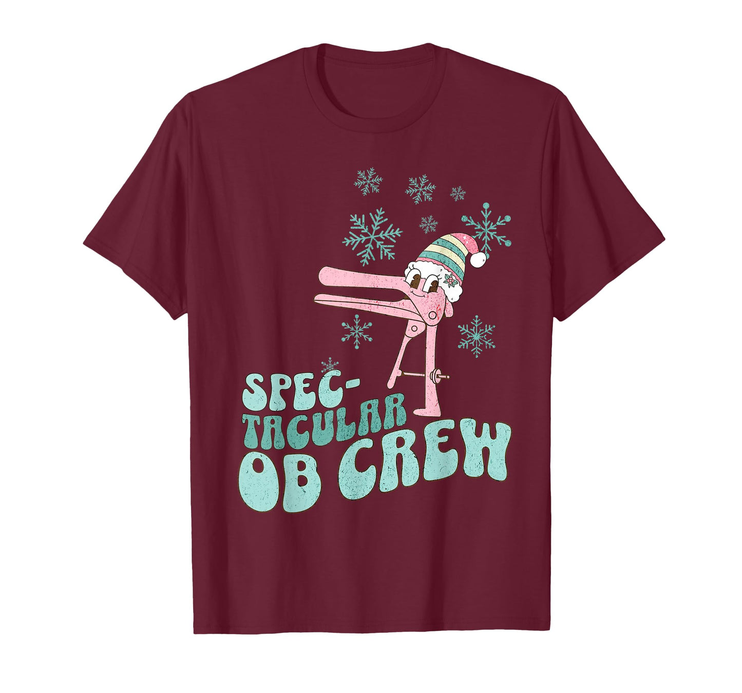 Spectacular OB Crew Speculum Hat Santa Christmas OBGYN Nurse T-Shirt