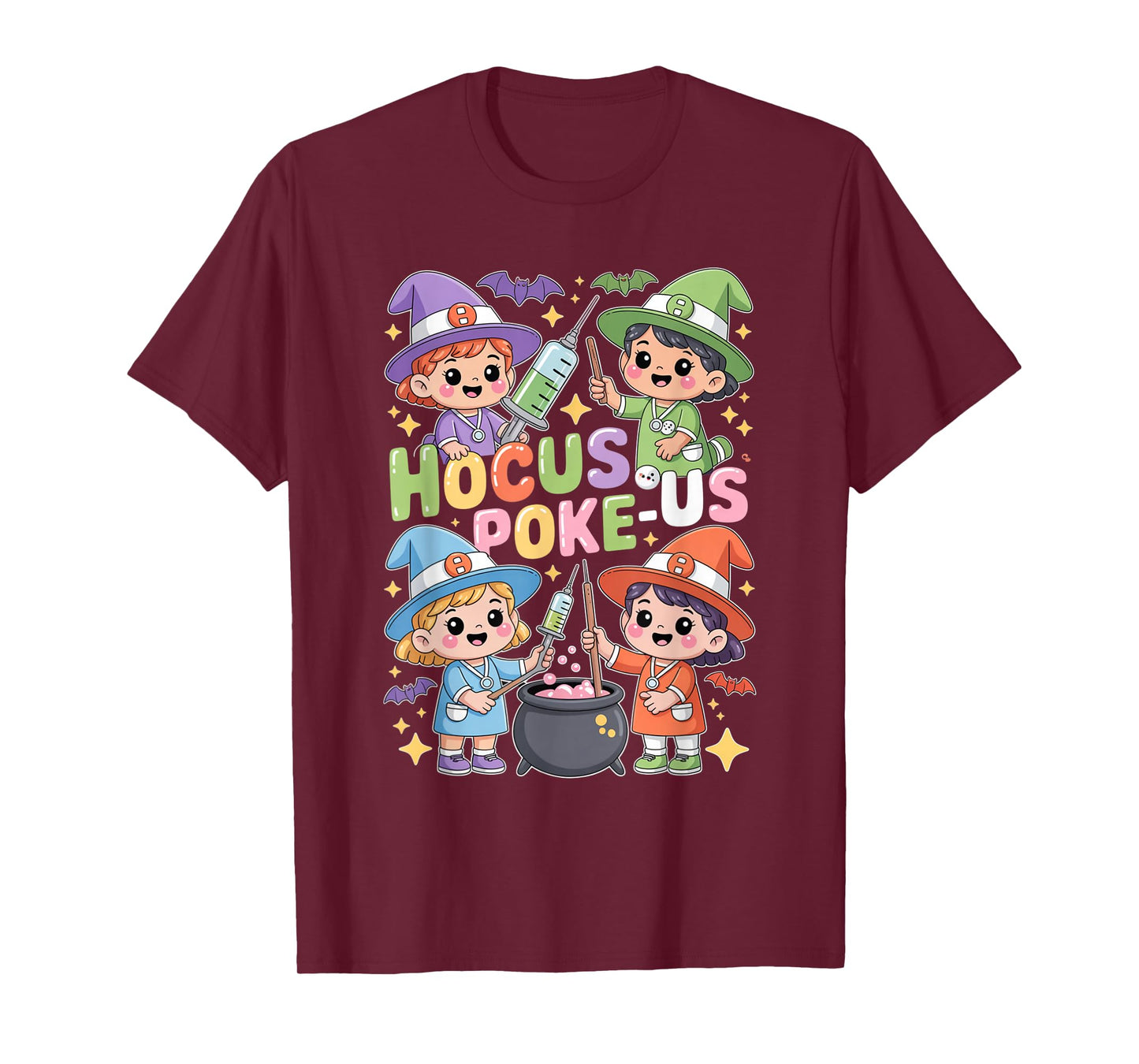 Hocus Poke-Us Nurse Witch Halloween Costume Humor T-Shirt