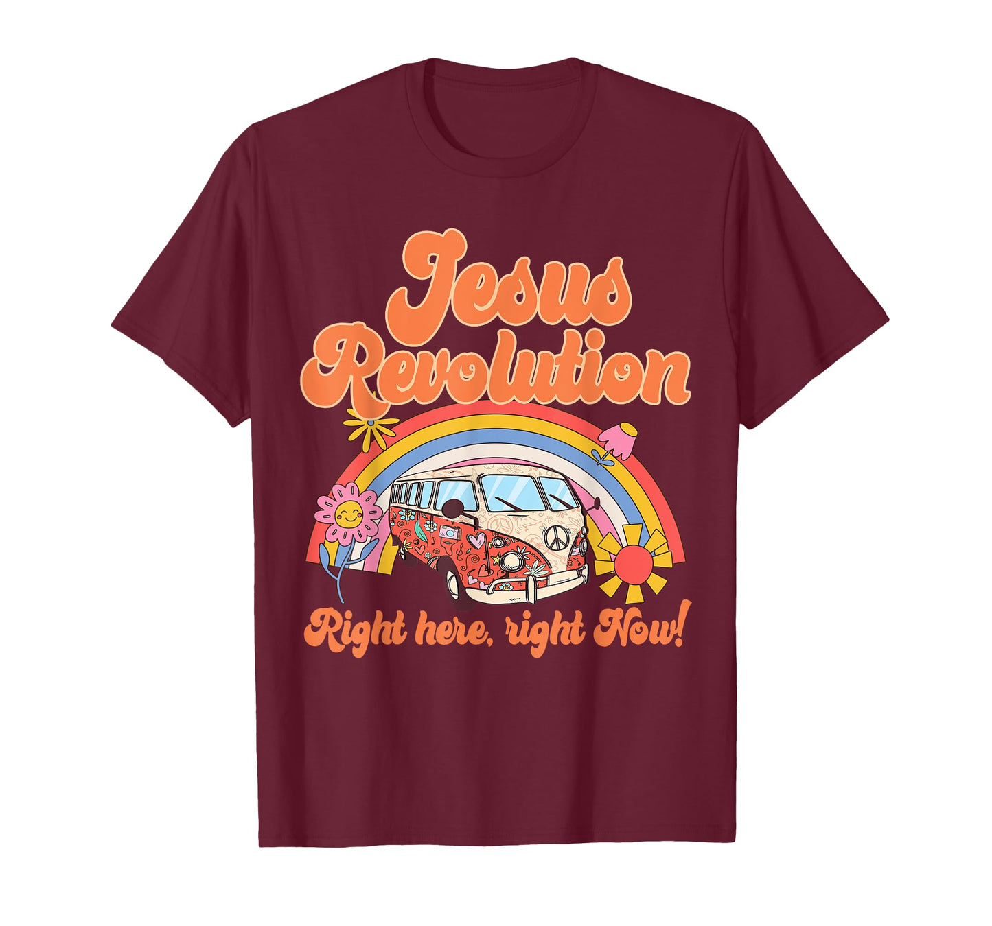Jesus Revolution Right Here, Right Now! Revival Movement T-Shirt