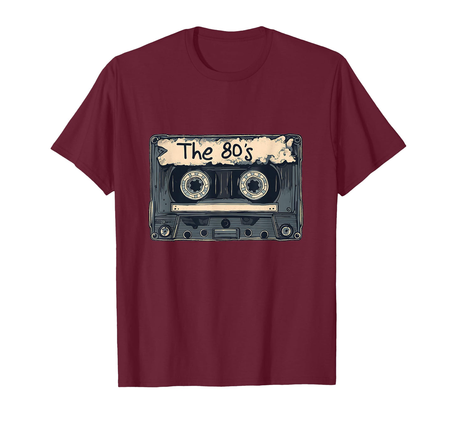 Nostalgic 80's Retro Cassette Throwback Mix Tape 90's T-Shirt