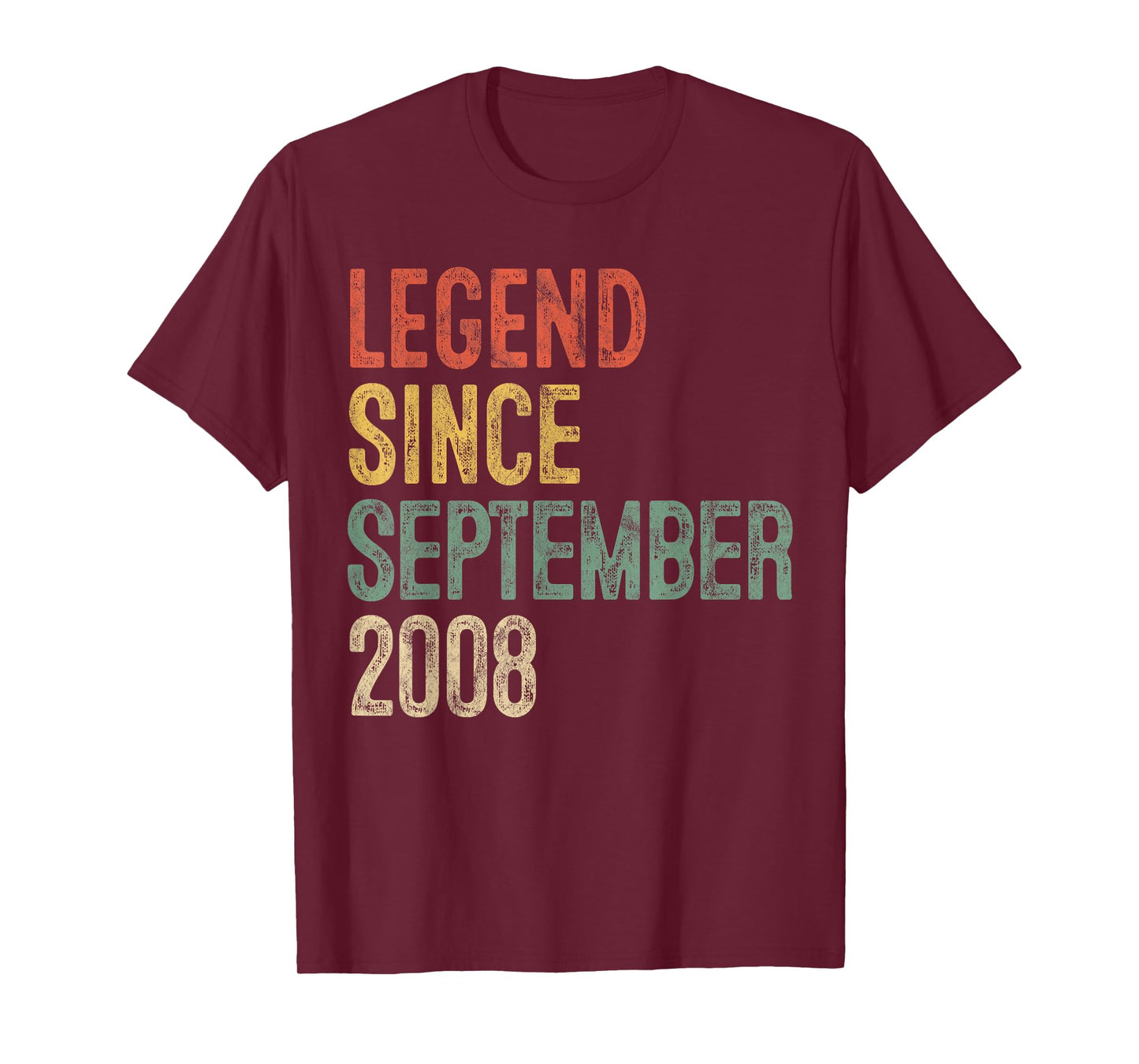 Legend 2008 17th Birthday Gifts for Boy Girl 17 Year Old T-Shirt