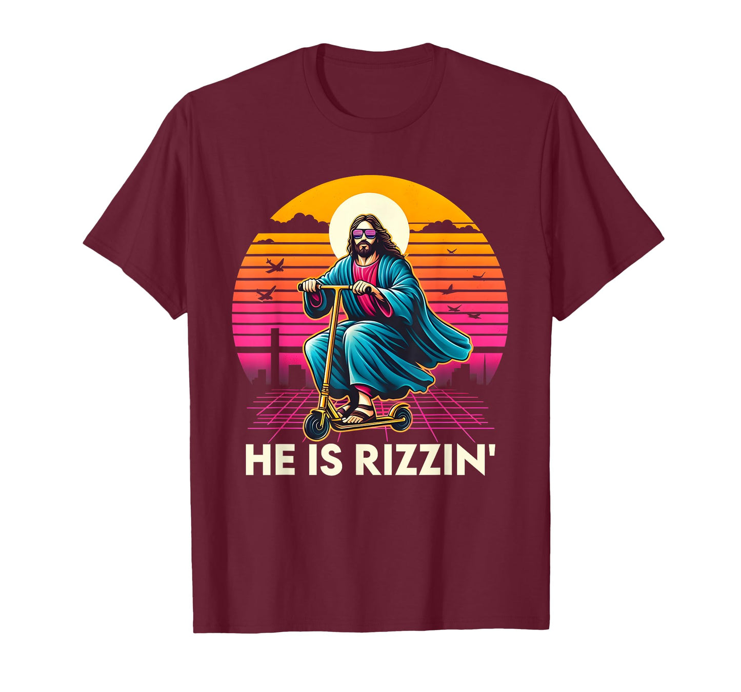 He Is Rizzen Jesus Is Rizzen Cool Jesus Jesus Has Rizzen T-Shirt