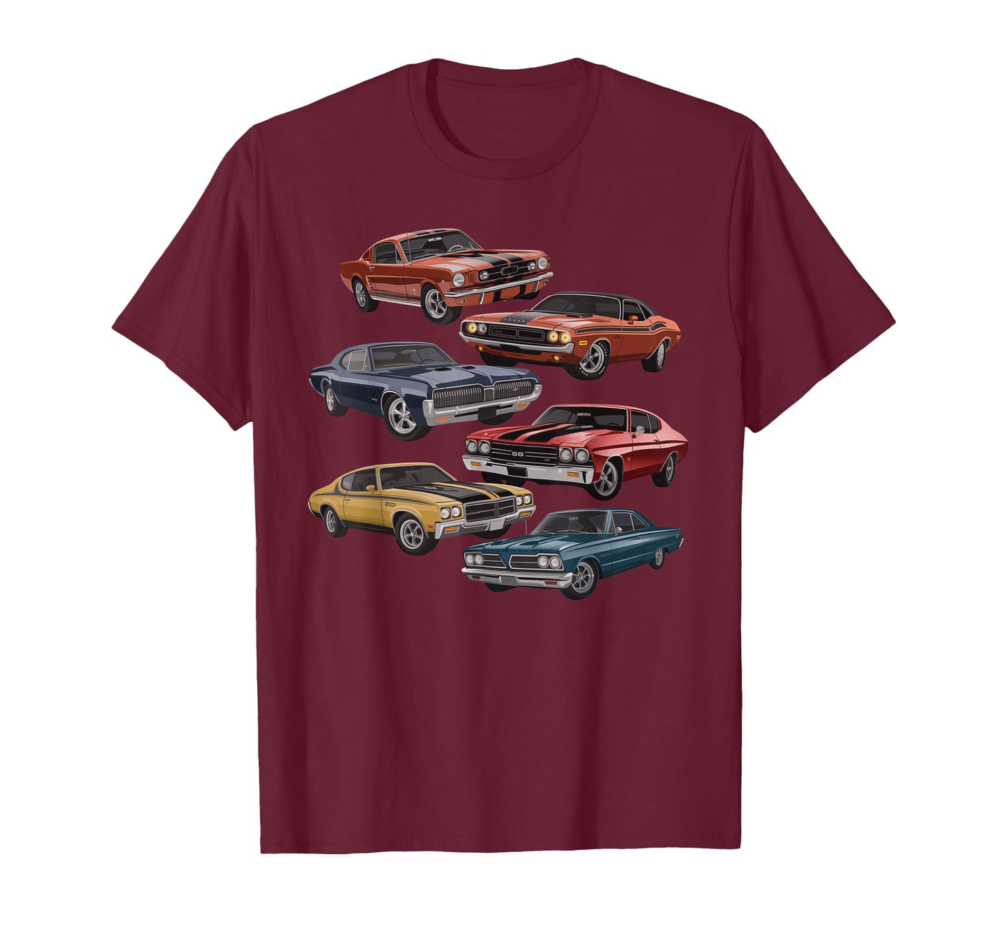 Vintage Muscle Car Artwork for Car Show Enthusiasts T-Shirt
