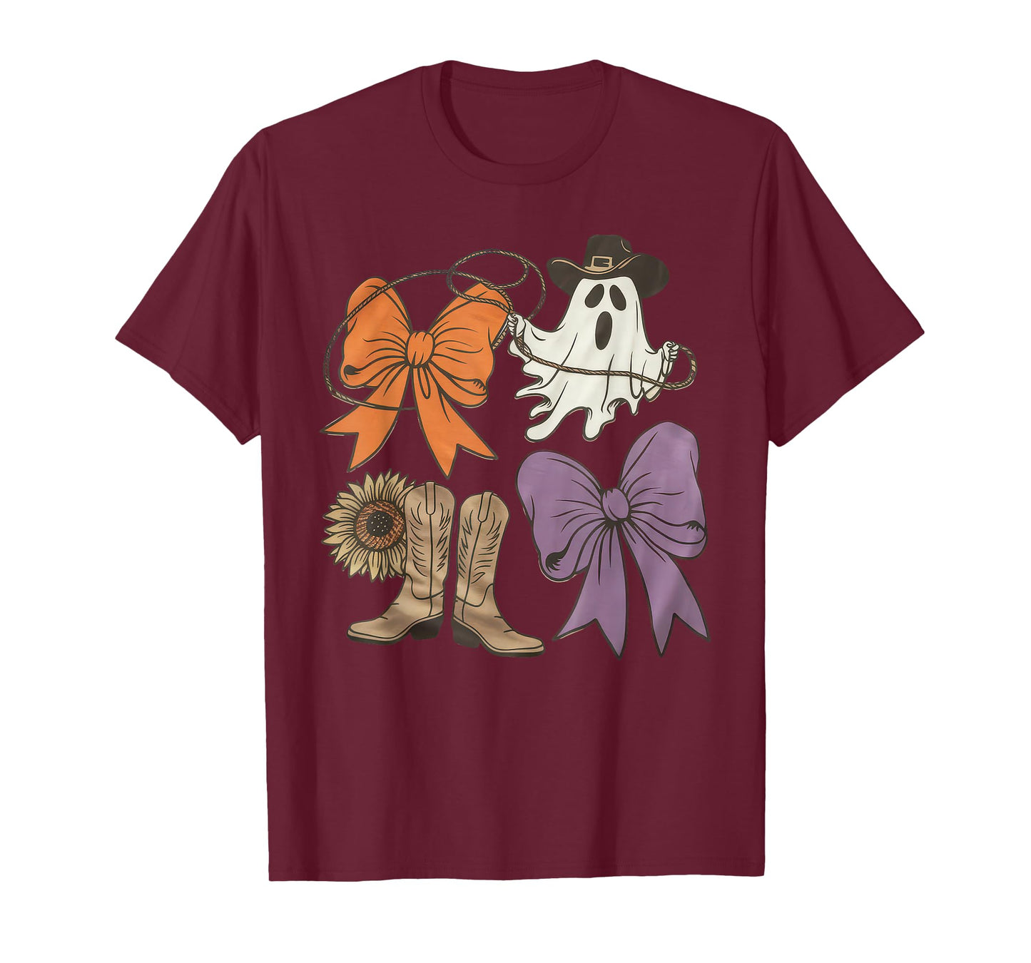 Halloween Tshirt Women Men Skeleton Witch Monster Party T-Shirt