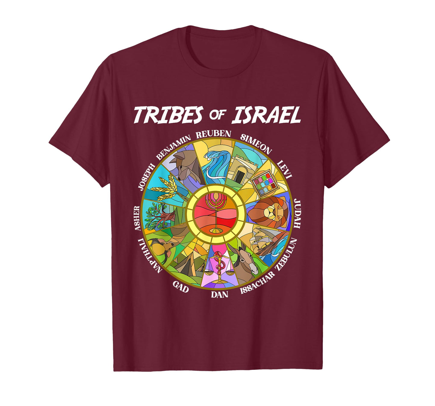 Tribes Of Israel Nation Hebrew Twelve Sons Jewish Judah T-Shirt