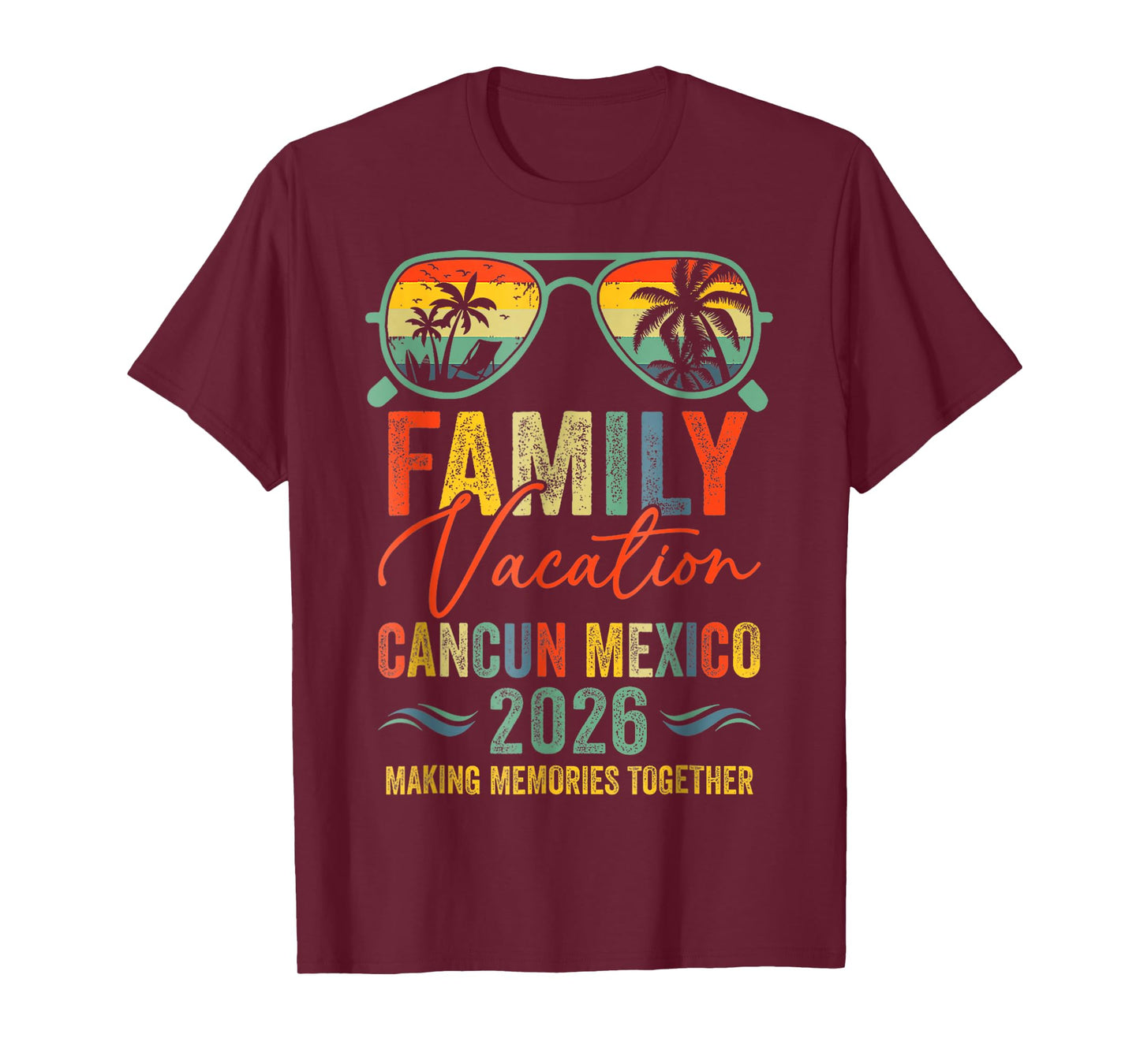Cancun Mexico Vacation 2026 Matching Family Group Summer T-Shirt